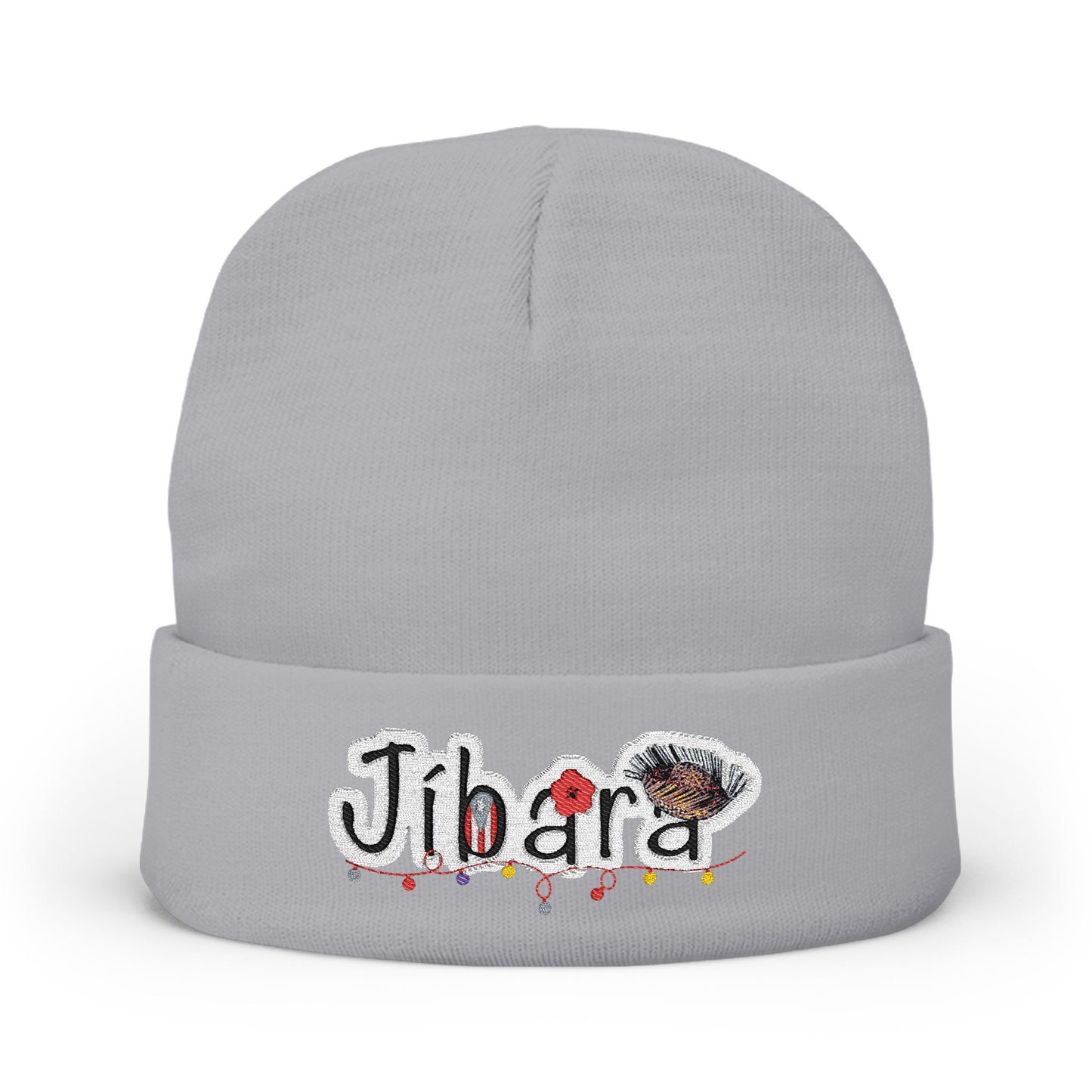 Embroidered 'Jibara' Knit Beanie Cozy Puerto Rican Pride Hat Boricua Winter Beanie – Puerto Rico Pride Knit Hat