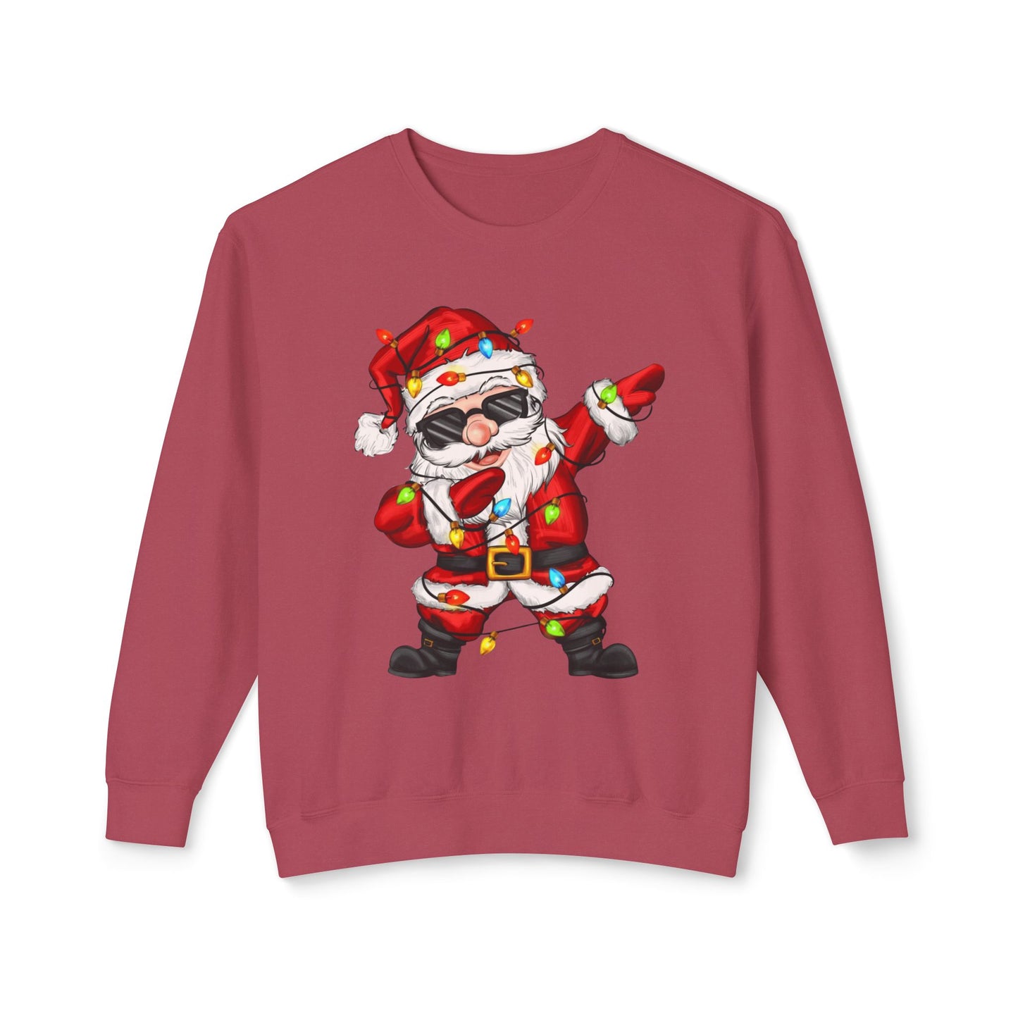 Funny Christmas tee Dabbing Santa Crewneck Sweatshirt  Funny Christmas Holiday Pullover
