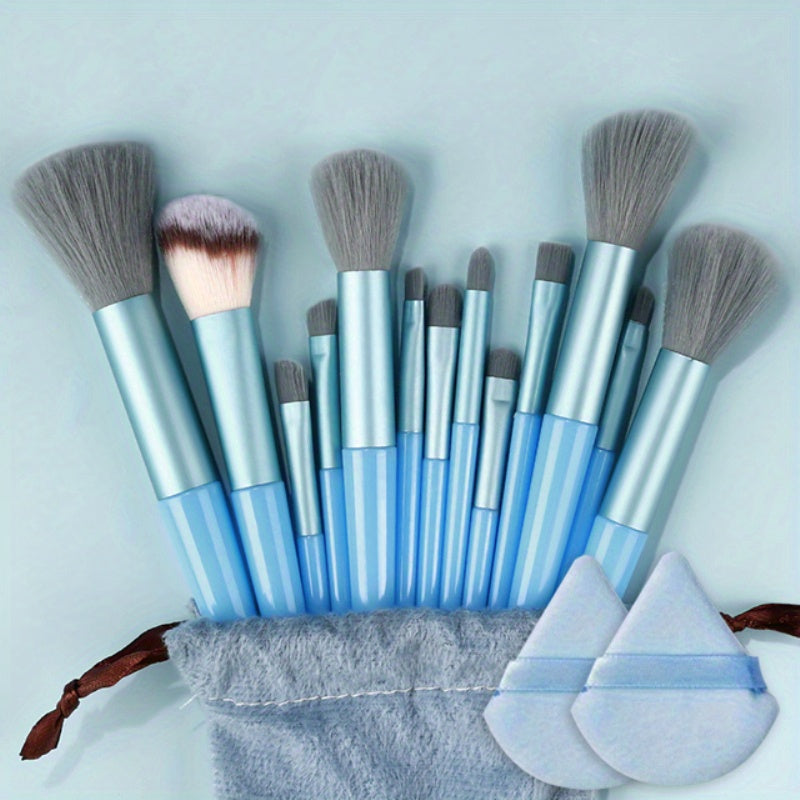 15Pcs Makeup Brush Set Soft Fluffy Professional Cosmetic Foundation Powder Eyeshadow Kabuki Blending Make Up Brush Beauty Tool Ideal For Makeup Beginner And Artist