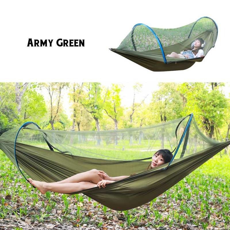 2 Person Portable Outdoor Mosquito Parachute Hammock - Metamorphosis Creations