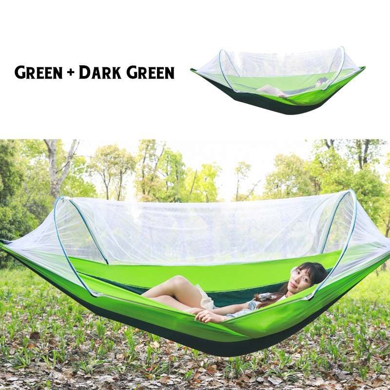 2 Person Portable Outdoor Mosquito Parachute Hammock - Metamorphosis Creations