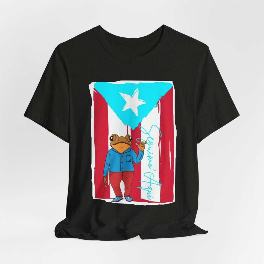 Puerto Rican Coqui Flag T‑Shirt  Boricua Pride Tee
