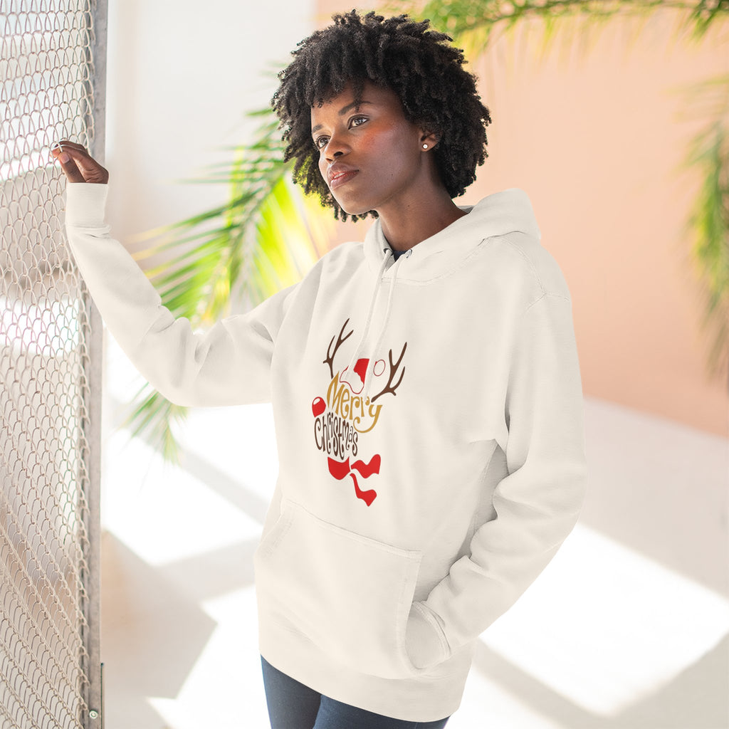 Holiday Apparel | Christmas Tees & Sweatshirts with Festive Quotes Merry Christmas Fleece Hoodie