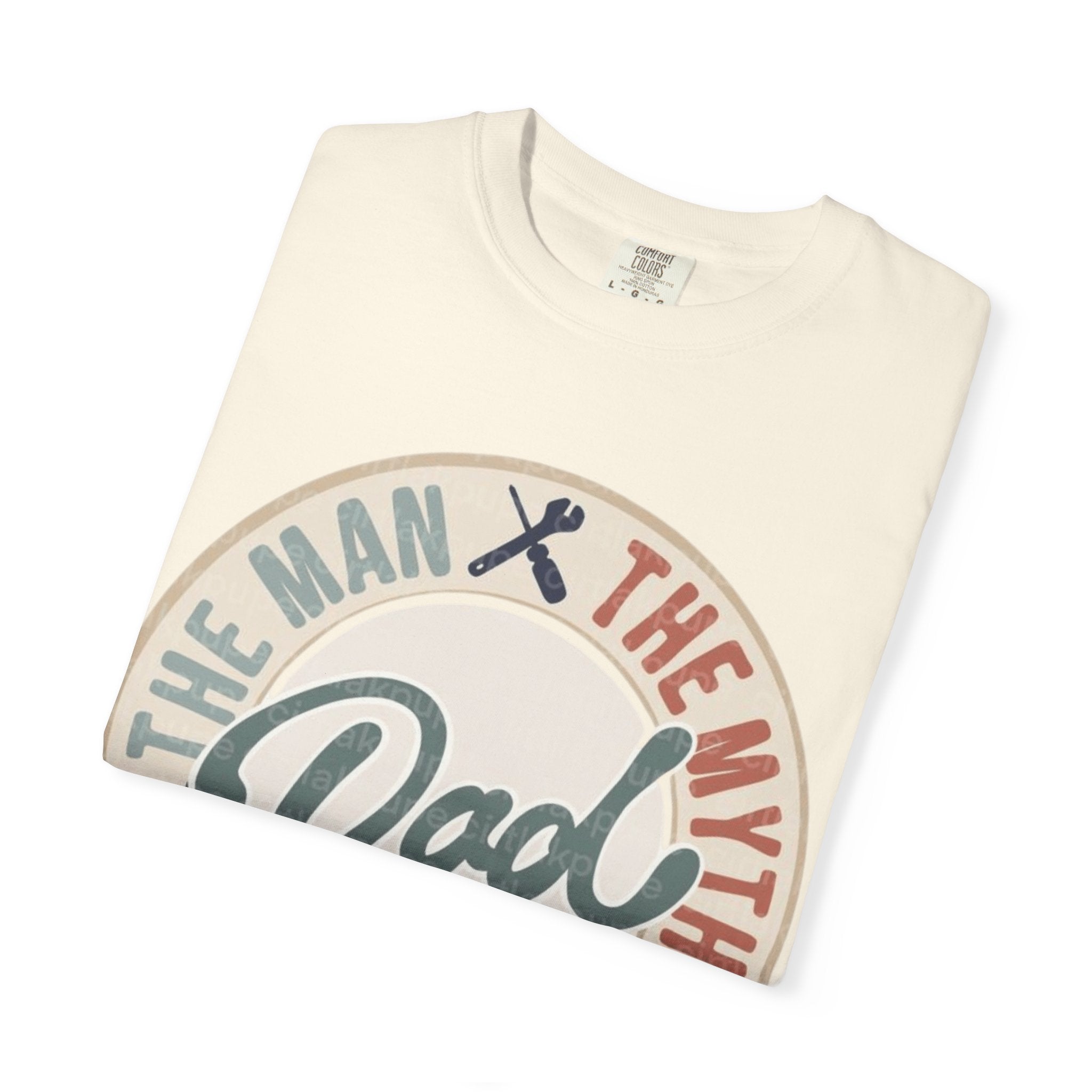 Dad Retro Badge T-Shirt — “Dad: The Man, The Myth, The Legend” Father’s Day Tee