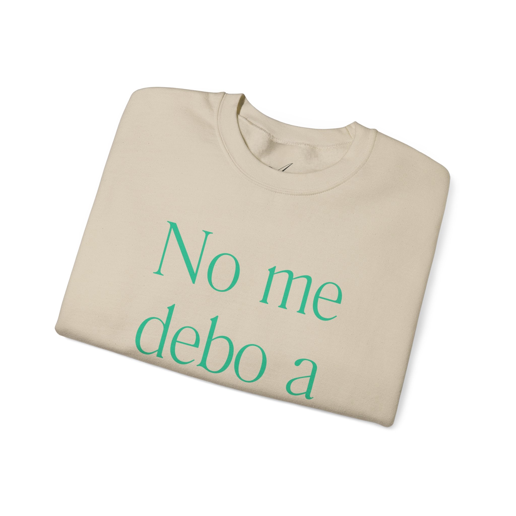 Crewneck Sweatshirt  “No me debo a partidos, me debo al pueblo” Spanish Political Statement