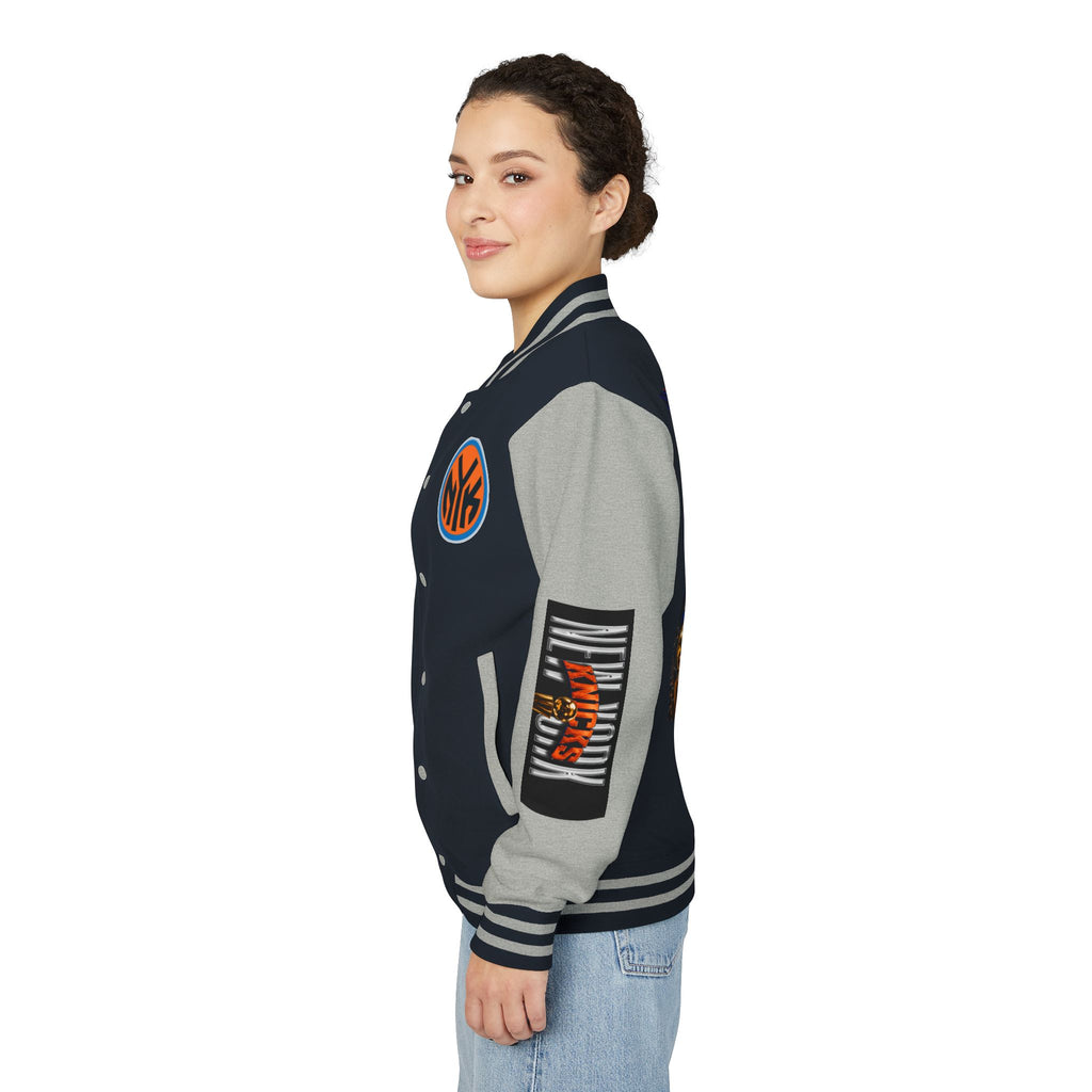 Basketball-Inspired Letterman Jacket — Men's Retro Varsity Sports Jacket Jose AlvarTribute Varsity Jacket