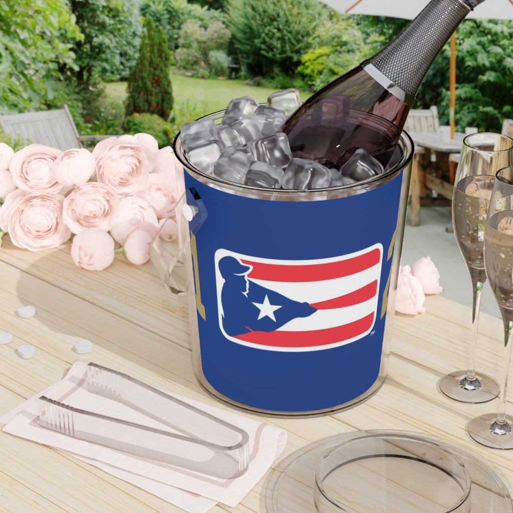 Puerto Rico Baseball 21 Ice Bucket with Tongs