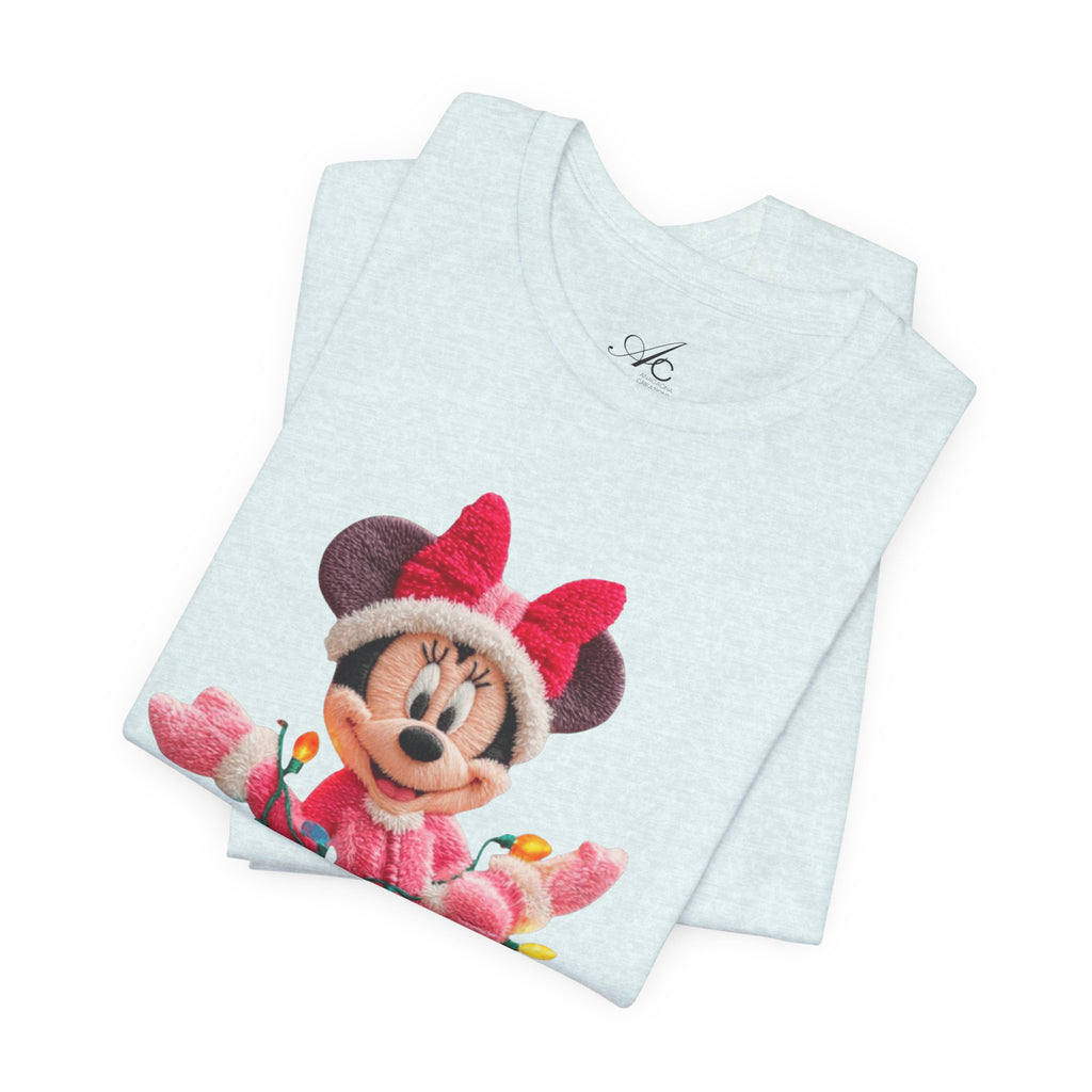 Minnie Mouse Holiday Lights T-Shirt Festive Holiday Designs