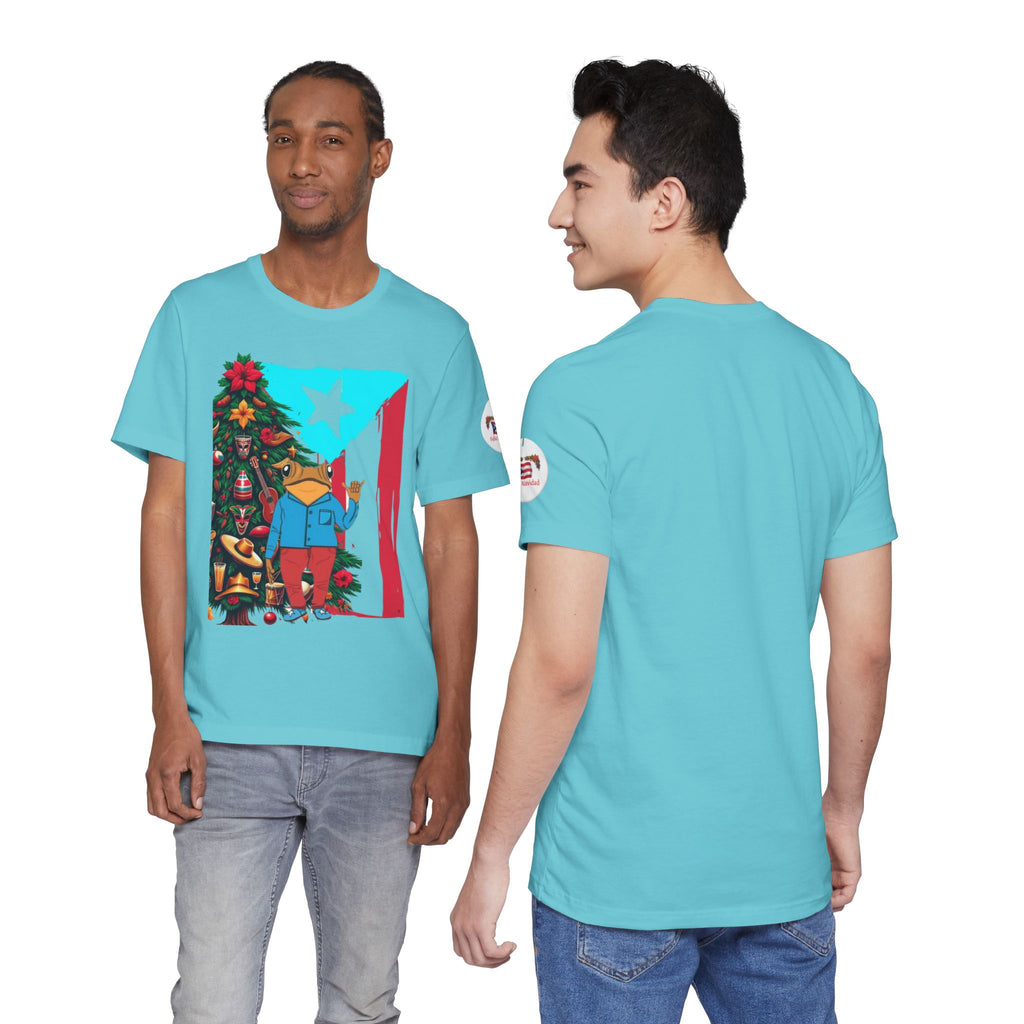 Puerto Rico Holiday T-Shirt  Coquí by Christmas Tree Graphic Puerto Rico’s Navidades