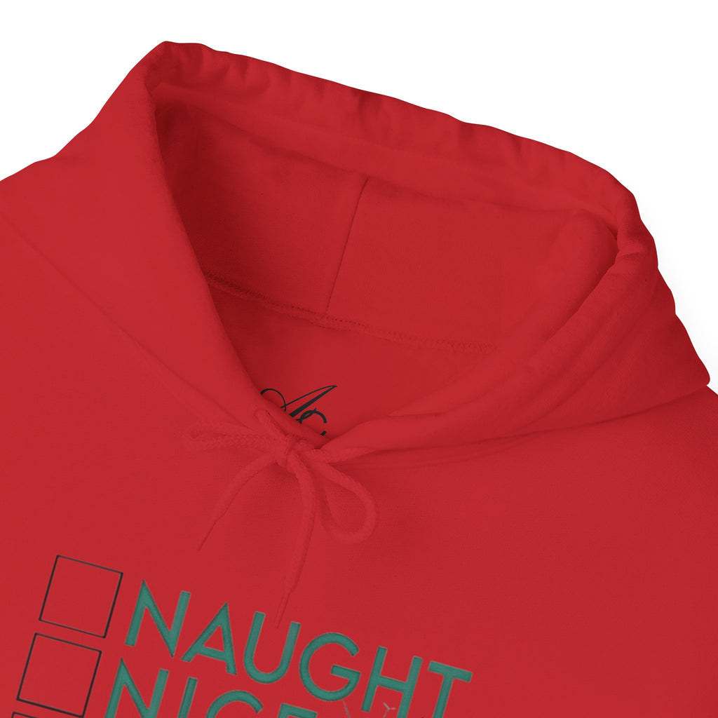 Holiday Hoodie — "Naughty, Nice, I Tried" Funny Christmas Sweatshirt