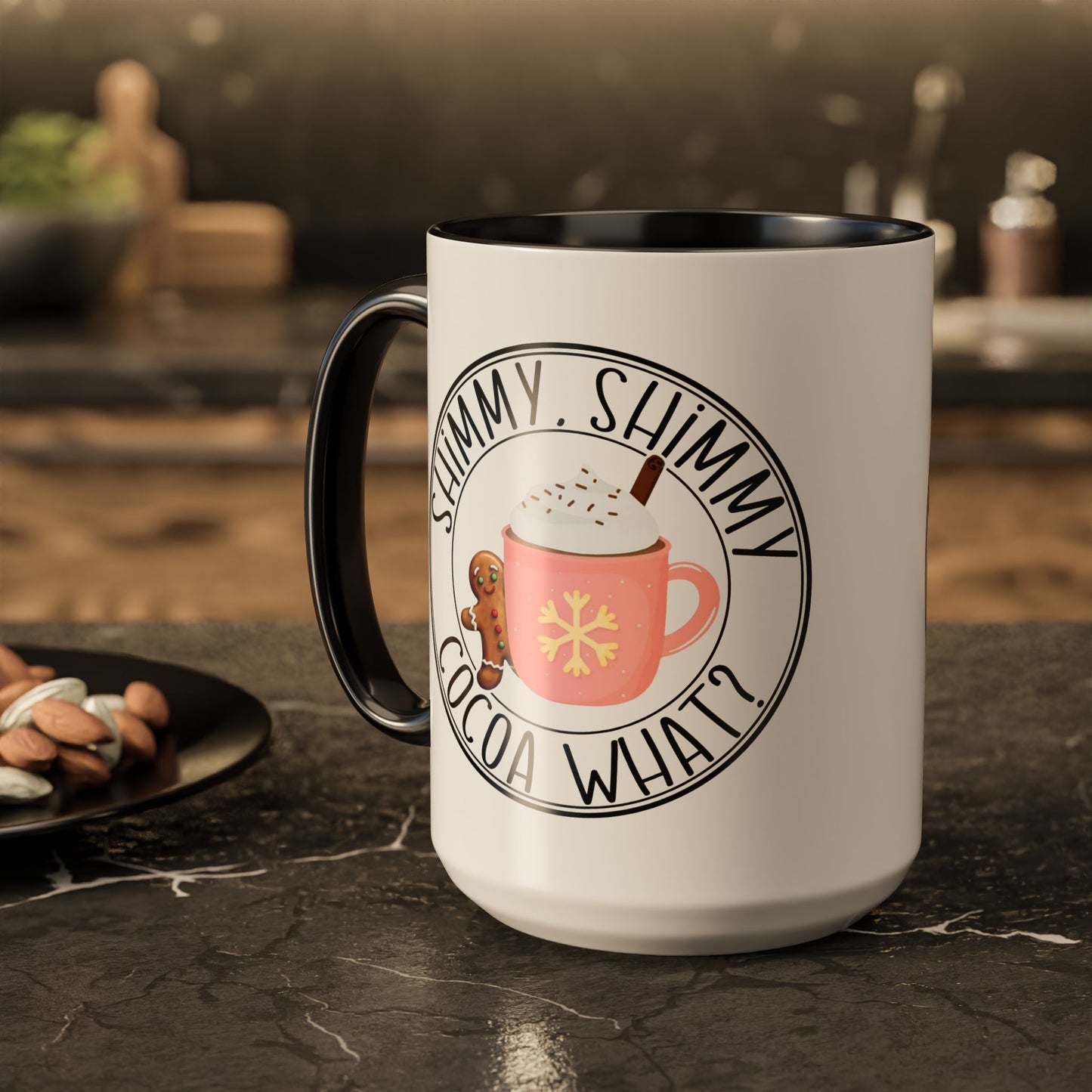 Cute Cocoa Mugs with Gingerbread Design Perfect for Winter Holiday CheerBeverage Cup Christmas Design