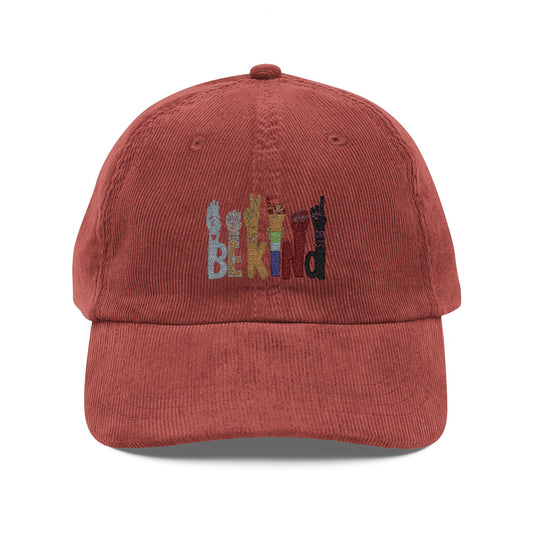 Style for Everyone, Everyday Vintage Corduroy Cap with Embroidery Wear, Festival Accessory, Gift for Him Her,