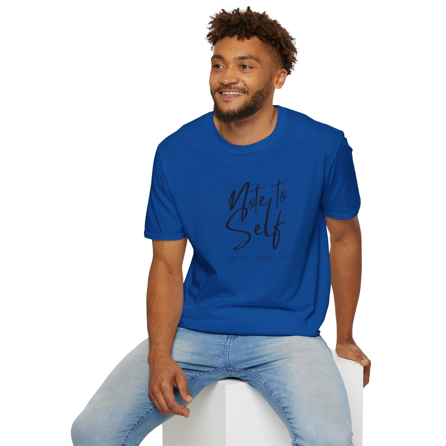 Note to Self T‑Shirt  Minimal Script Inspirational Tee