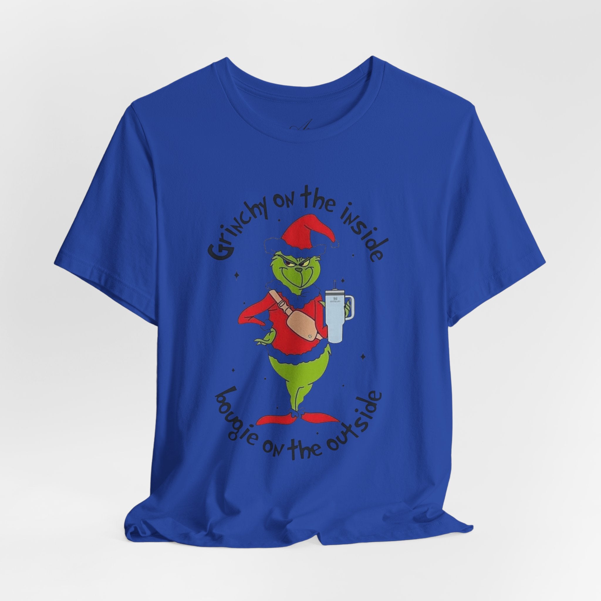 Grinch-Inspired Holiday Tee: 'Grinchy on the Inside, Boogie on the Outside'
