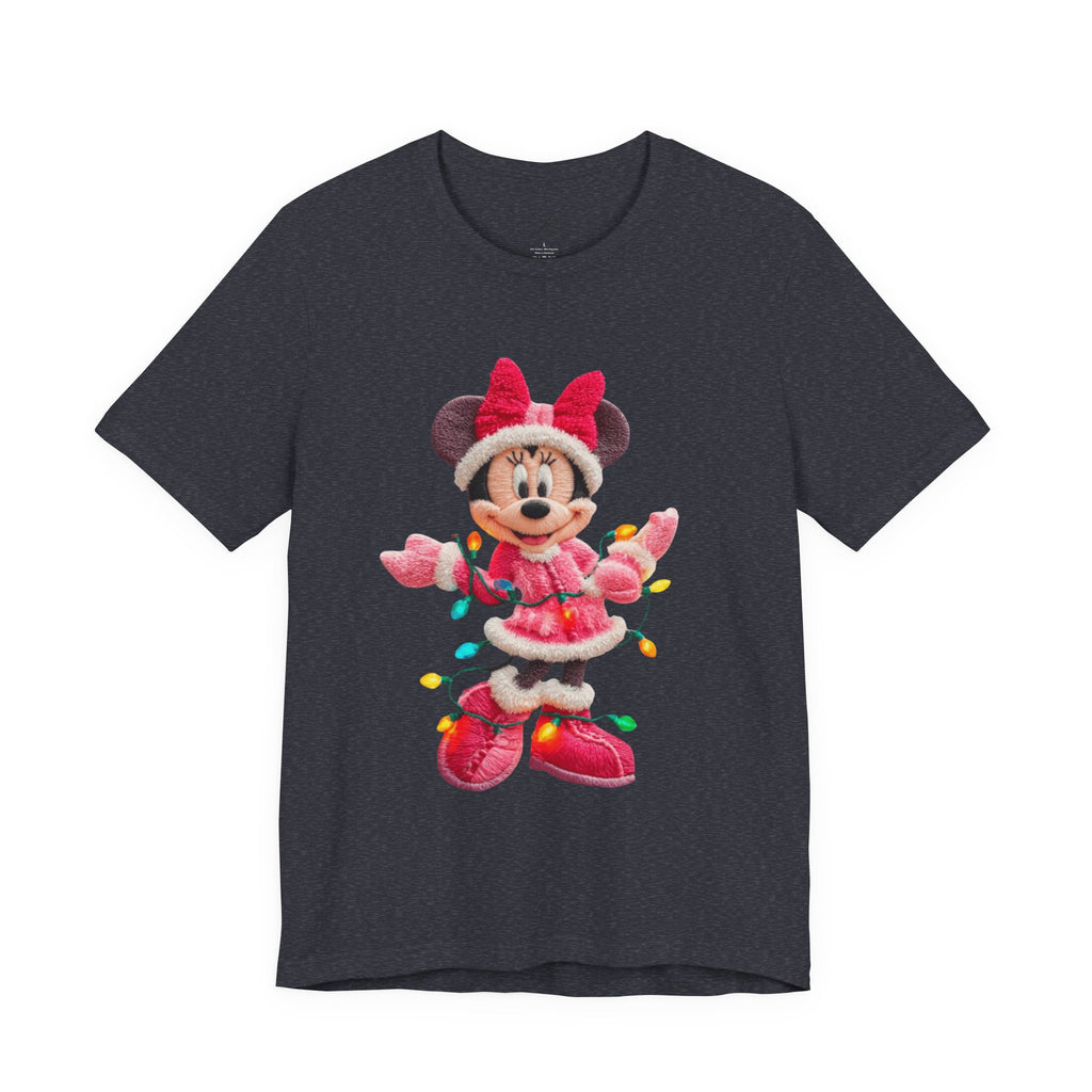 Minnie Mouse Holiday Lights T-Shirt Festive Holiday Designs