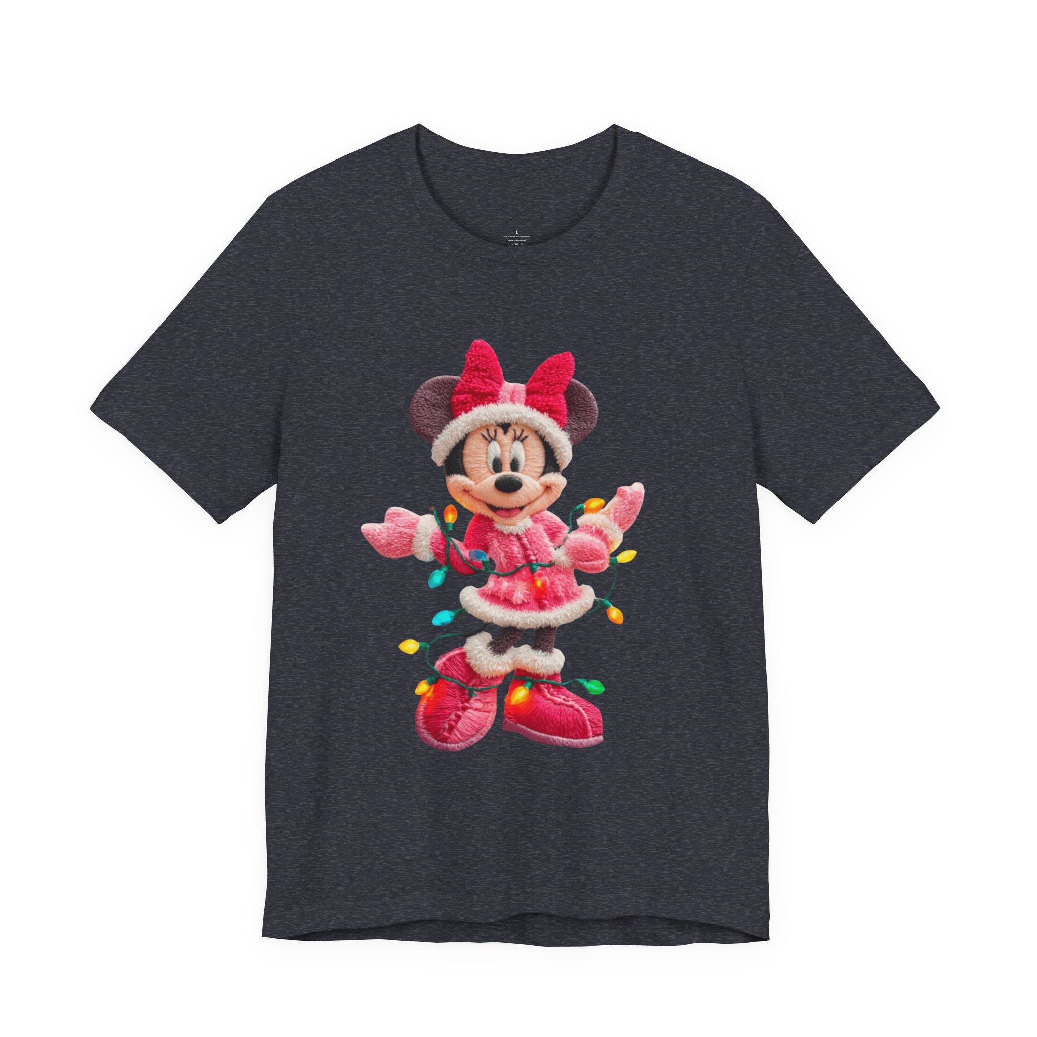 Minnie Mouse Holiday Lights T-Shirt Festive Holiday Designs