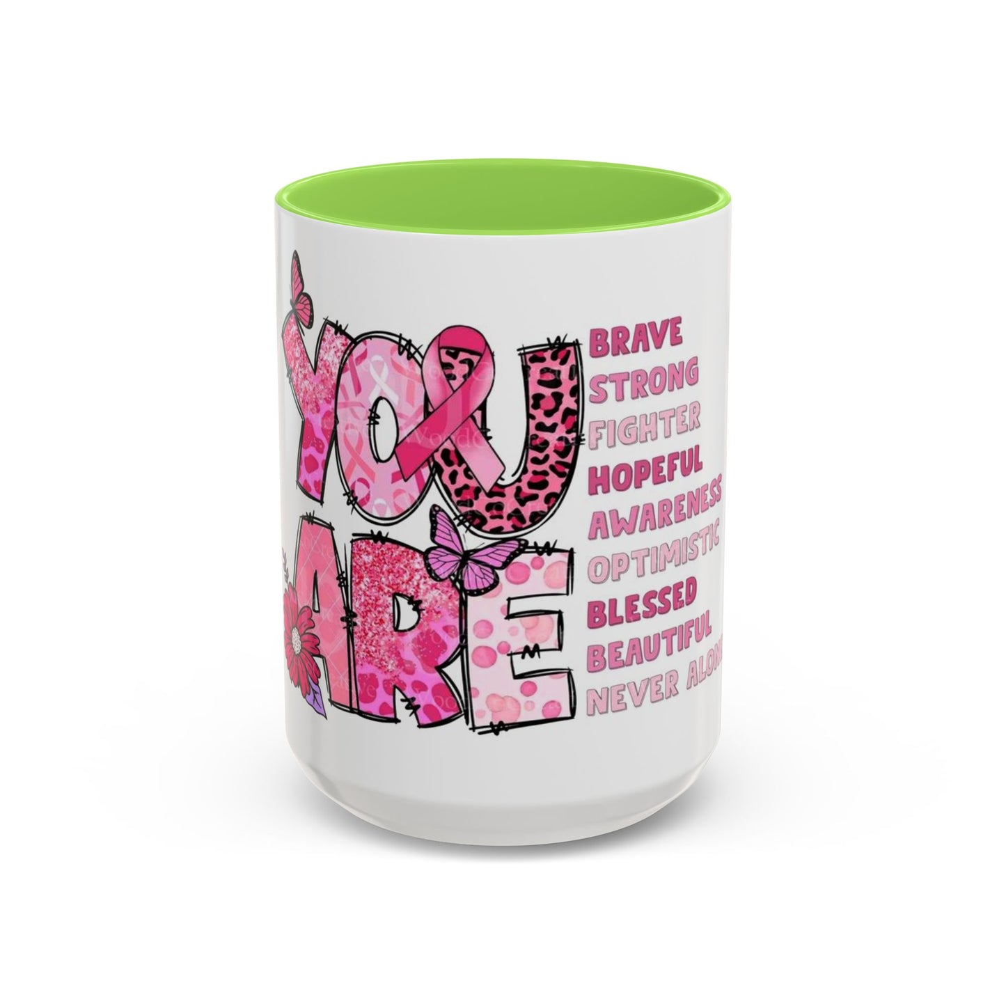 Cancer Hope Collection Empowering Inspirational Mug for Breast Cancer Awareness