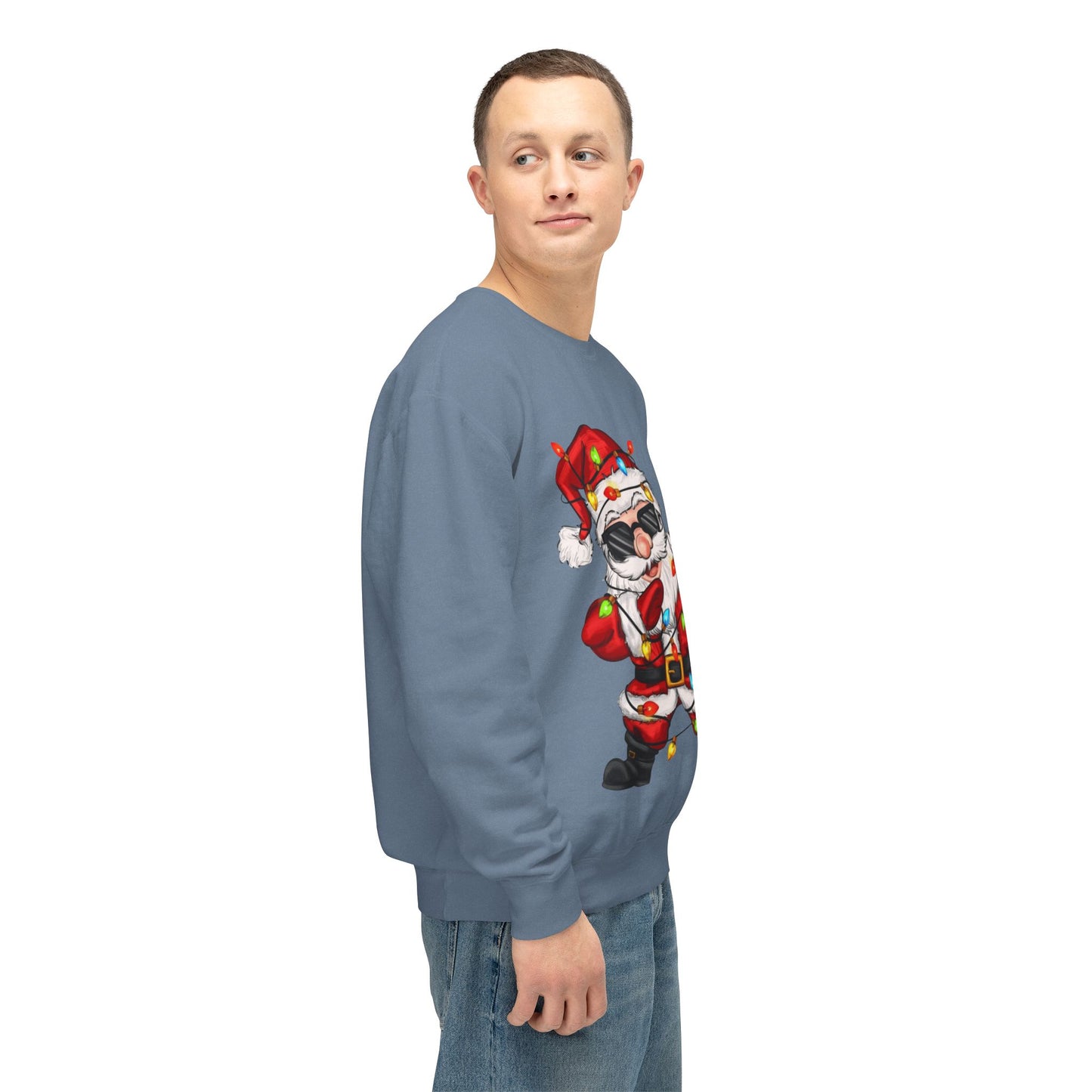 Funny Christmas tee Dabbing Santa Crewneck Sweatshirt  Funny Christmas Holiday Pullover