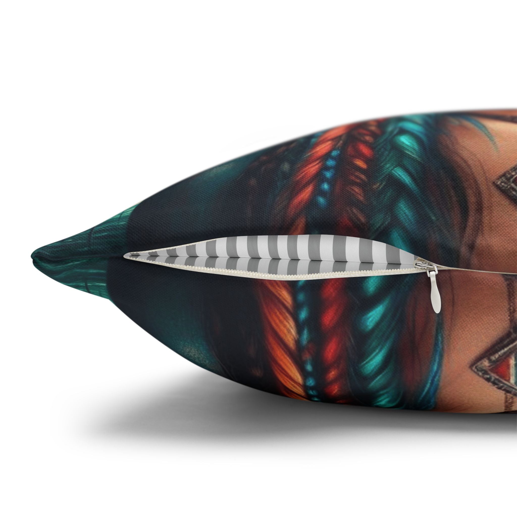 Tribal Goddess Decorative Pillow Puerto Rico Culture Pillow
