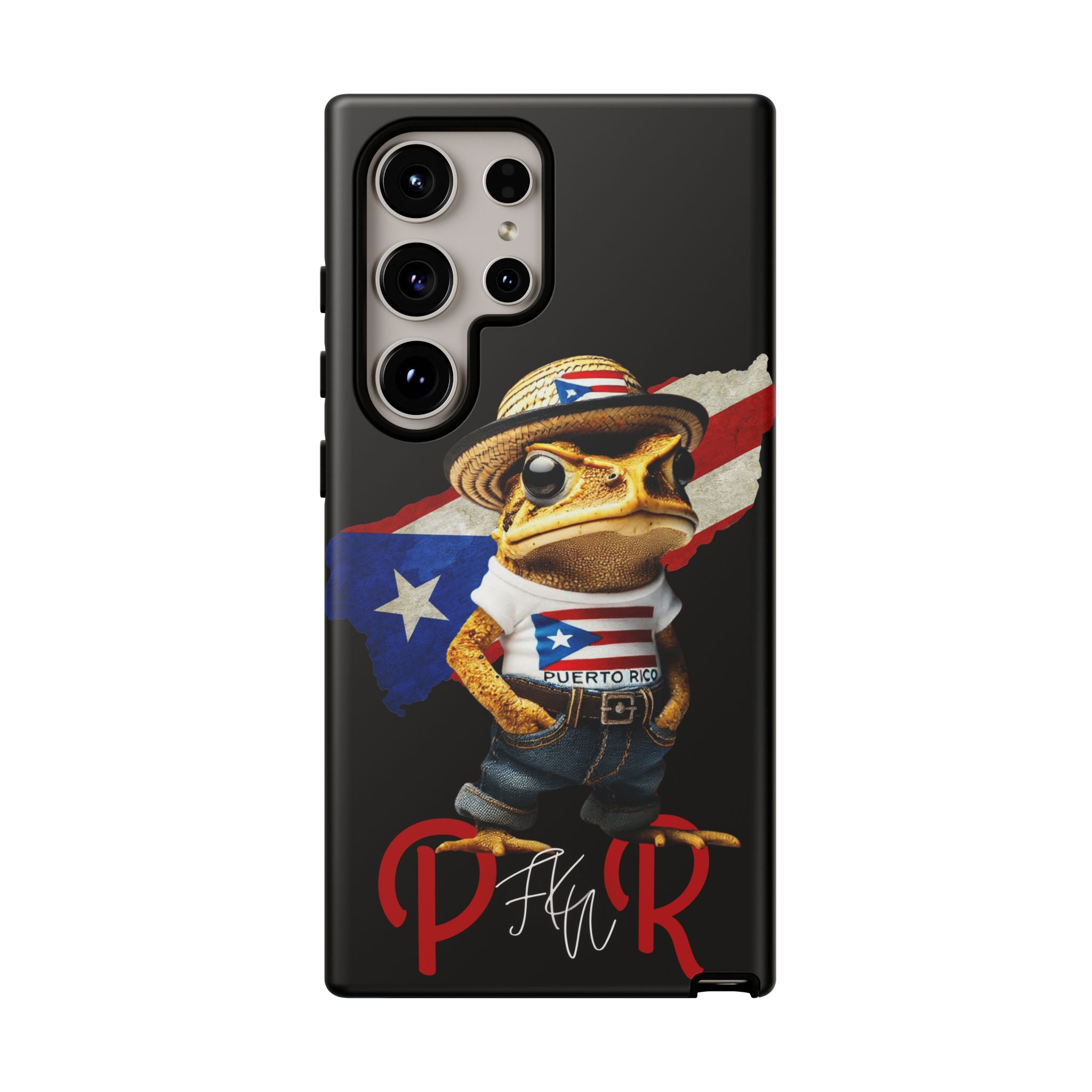 Puerto Rican Frog Tough Phone Case  Puerto Rico Flag Patriotic Protective Case