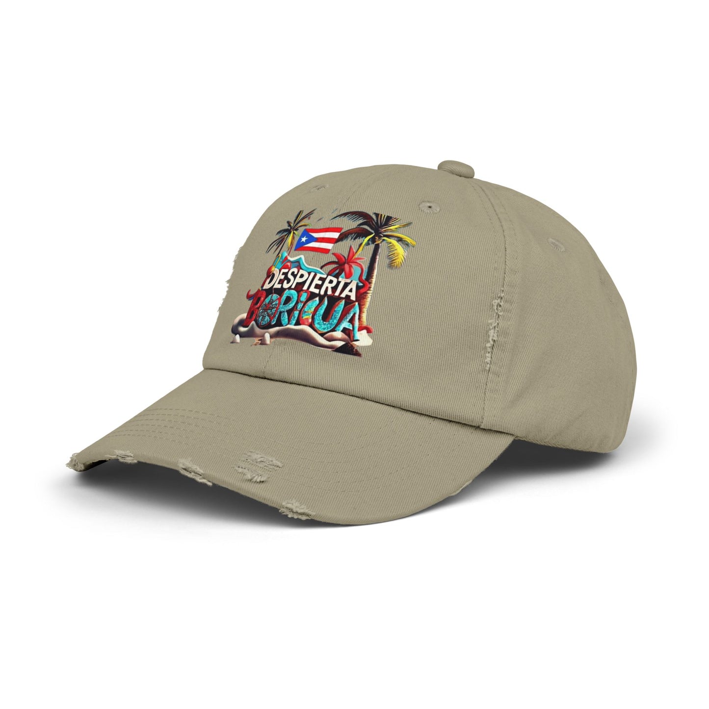 Puerto Rican Snapback Tropical Distressed Cap, Puerto Rican Pride Hat, Summer Accessories, Vacation Gear, Gift for Travelers