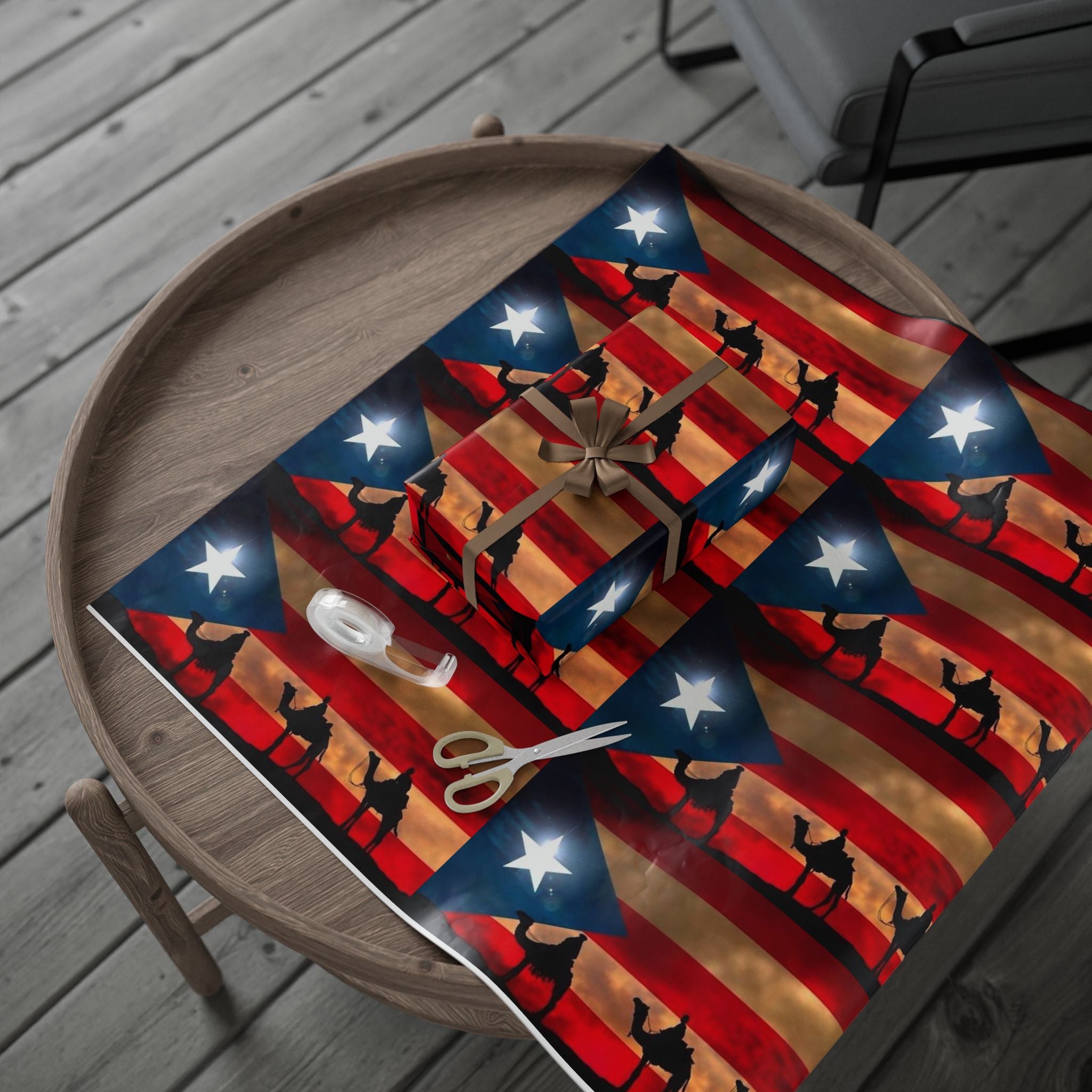 Navidad en Puerto Rico Wrapping Paper – Festive Boricua Holiday Gift Wrap 🇵🇷🎄