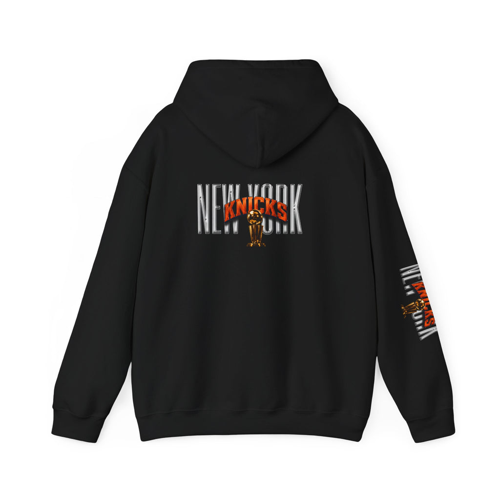 NY-K Retro Player Collage Hoodie — Basketball Fan Sweatshirt