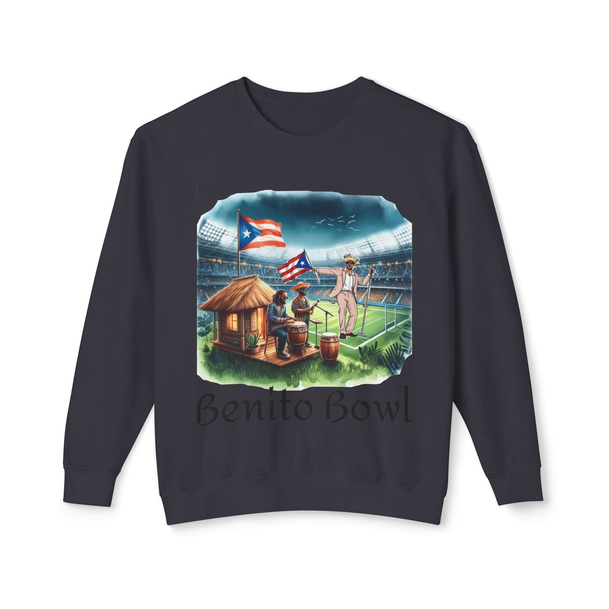 Benito Bowl Sweatshirt  Puerto Rican Tailgate SuperBowl Crewneck