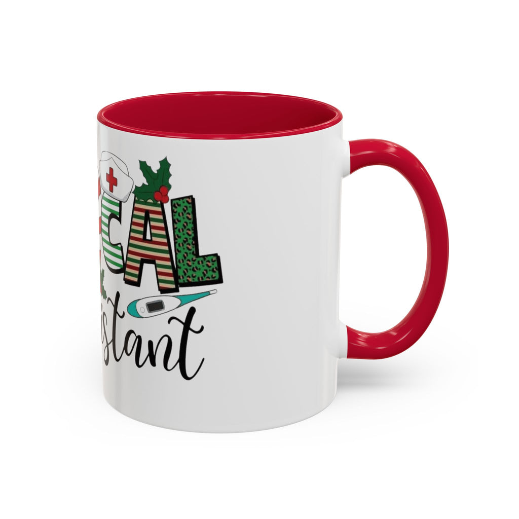 Medical Assistant Christmas Mug — Festive Colorful 11oz/15oz Coffee Cup Medical Christmas Mug