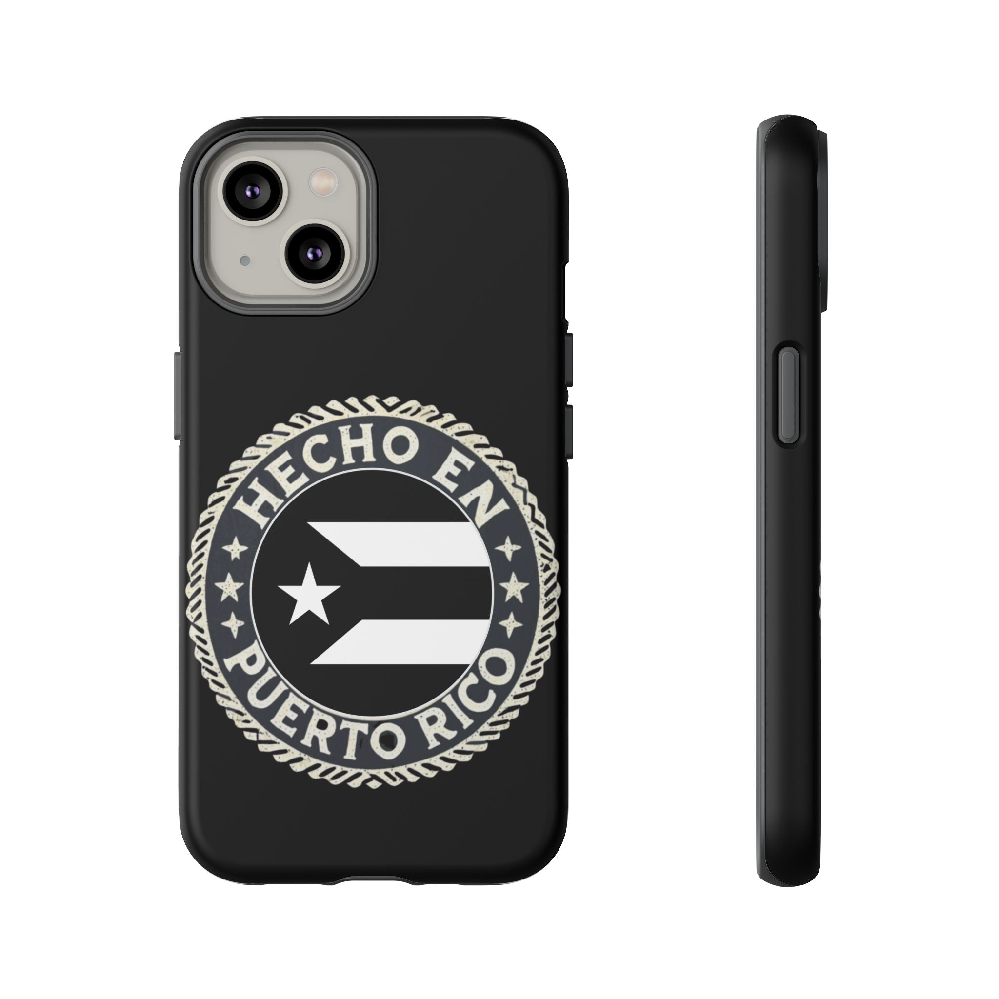 Hecho en Puerto Rico Phone Case  Puerto Rican Flag Emblem Tough Protective Cover