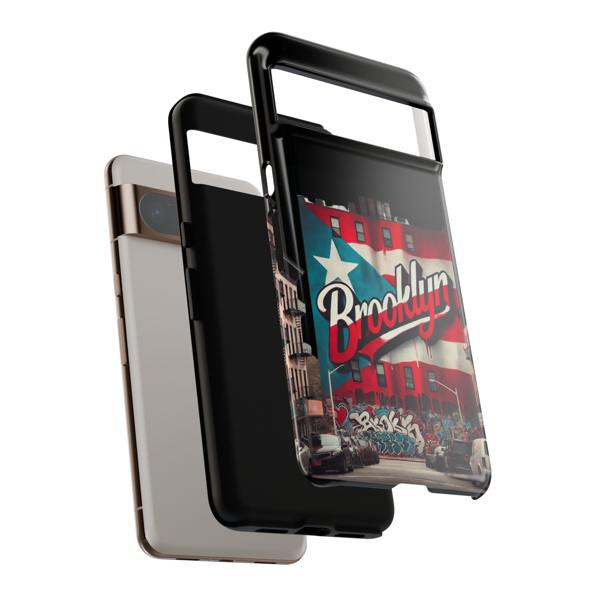 Brooklyn Street Art Phone Case  Urban Graffiti Protective Cover