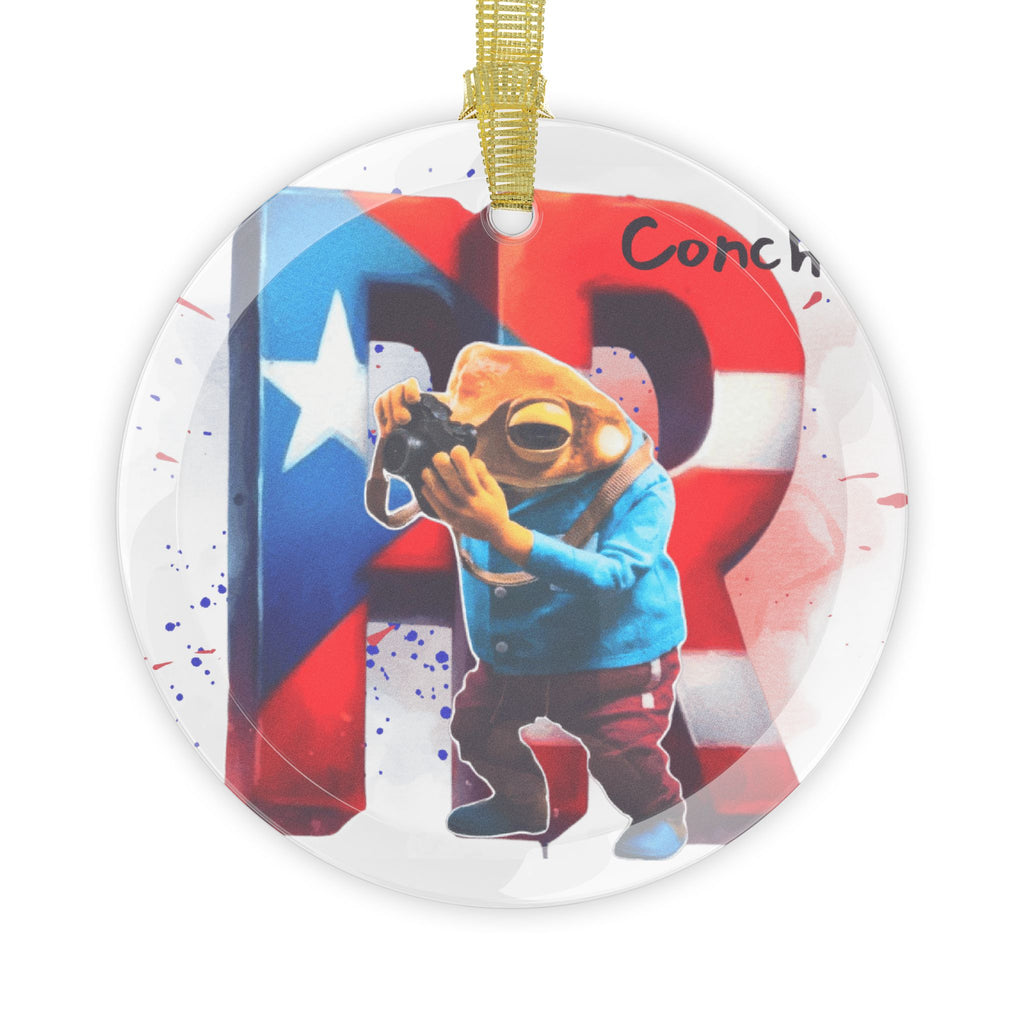 Puerto Rico Proud Glass Ornament – Sports, Music & TV Island Icons