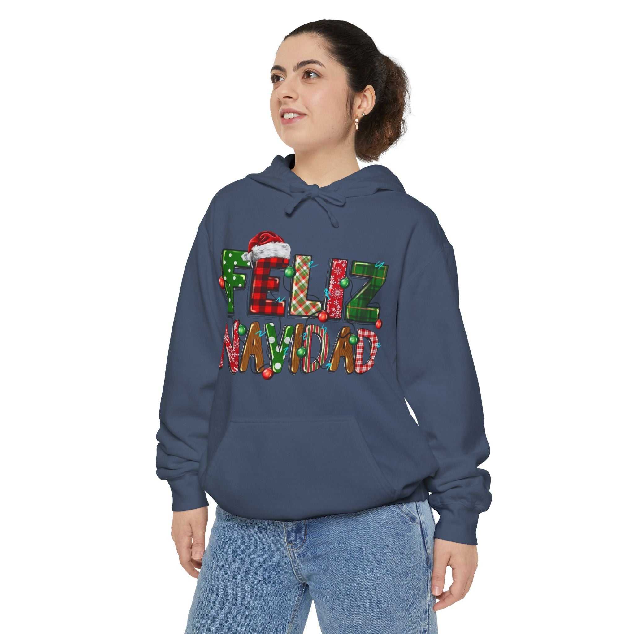Feliz Navidad Holiday Hoodie  Festive Christmas Hoodie