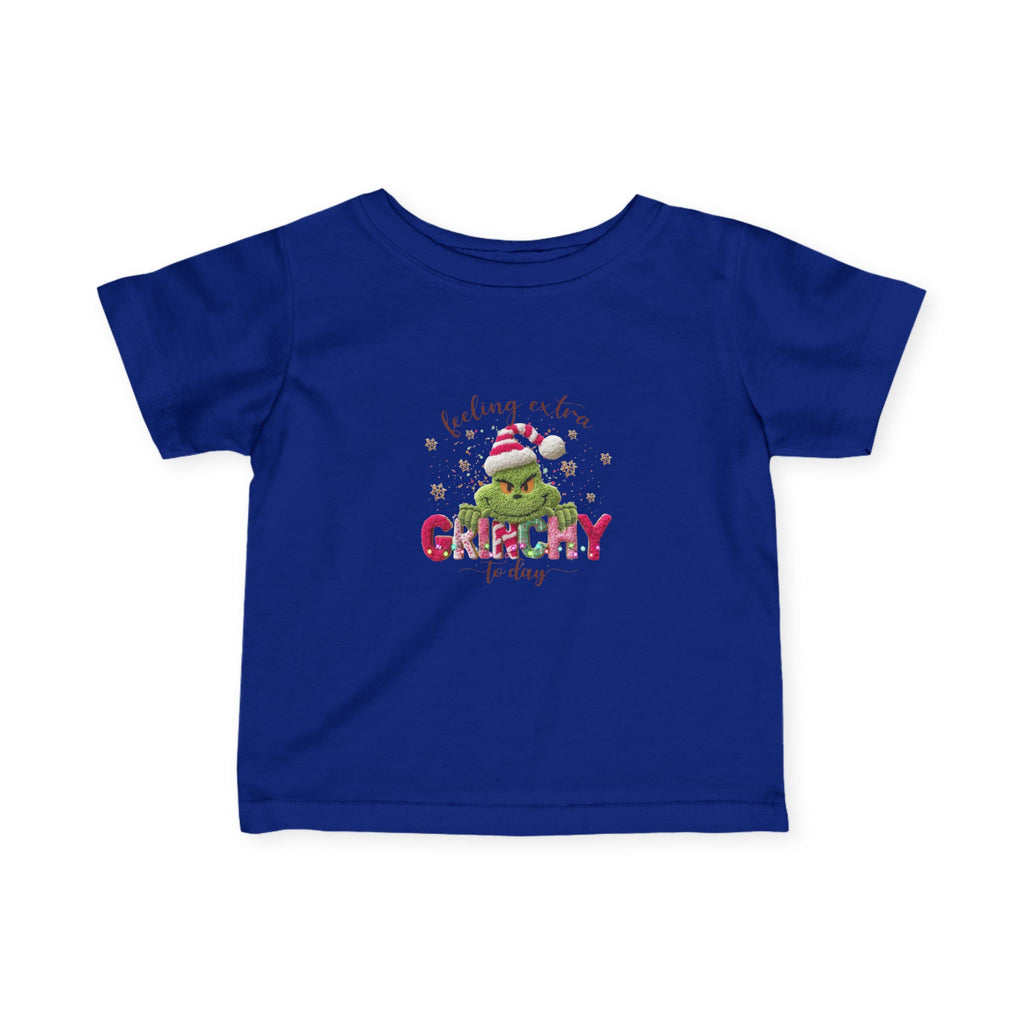 Infant Tee - "Feeling a Little Grinchy Today" Cute Baby Christmas Shirt