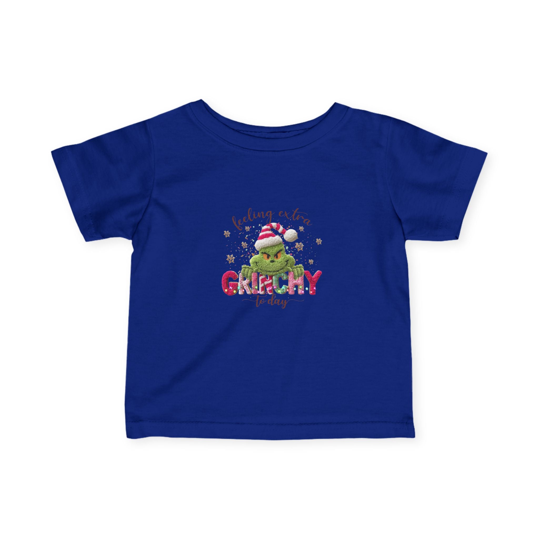 Infant Tee - "Feeling a Little Grinchy Today" Cute Baby Christmas Shirt