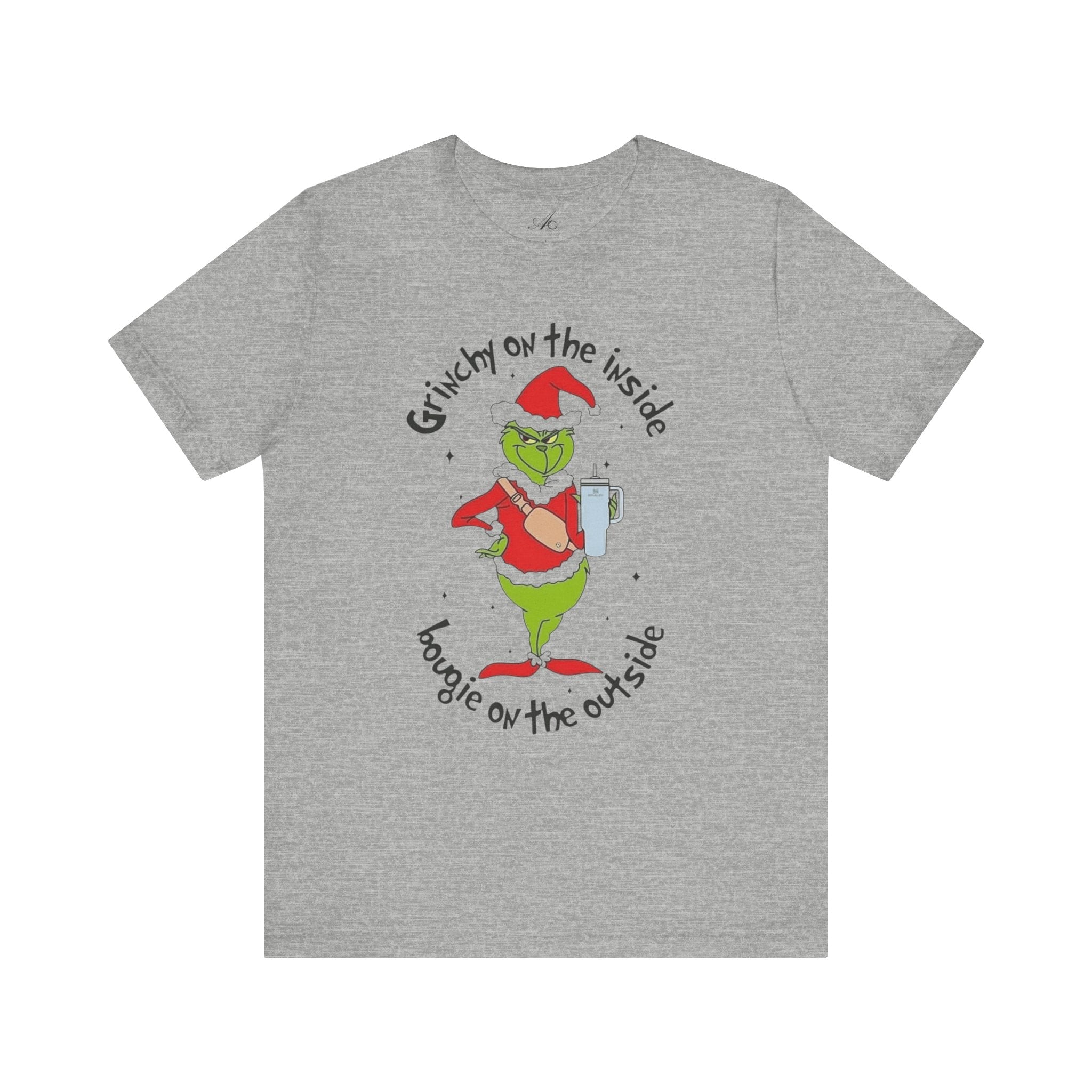 Grinch-Inspired Holiday Tee: 'Grinchy on the Inside, Boogie on the Outside'