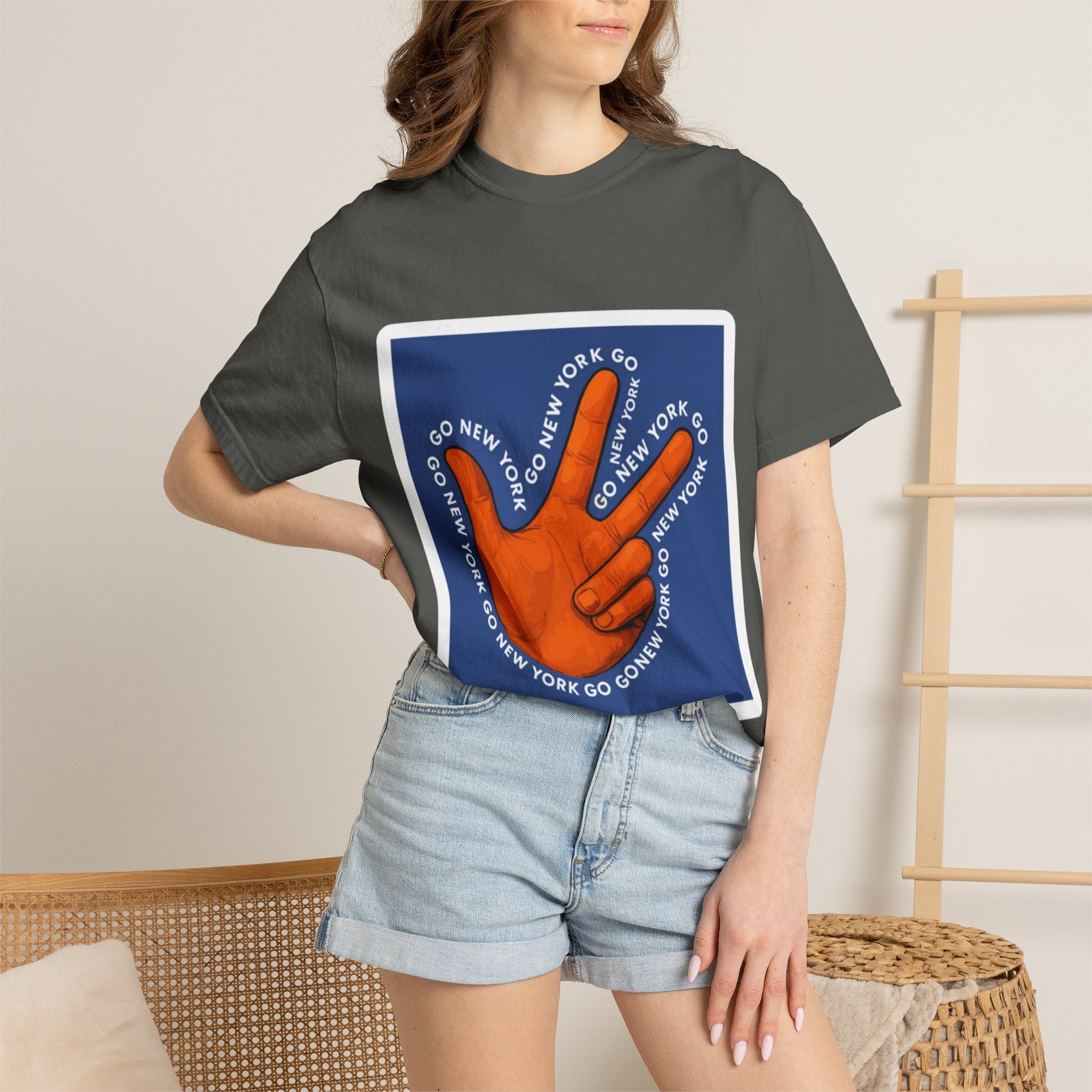 Go New York Hand Graphic T-Shirt
