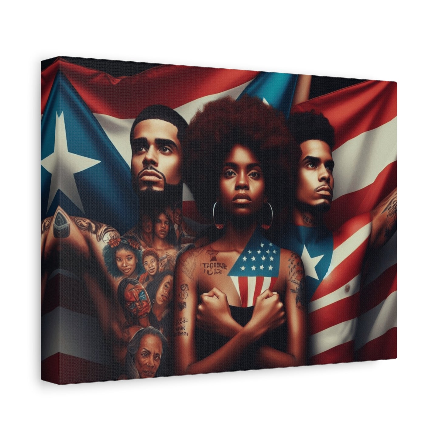 Rooted in Culture, Radiating Power Puerto Rican Wall Art, Unique Gift, Empowering Decor