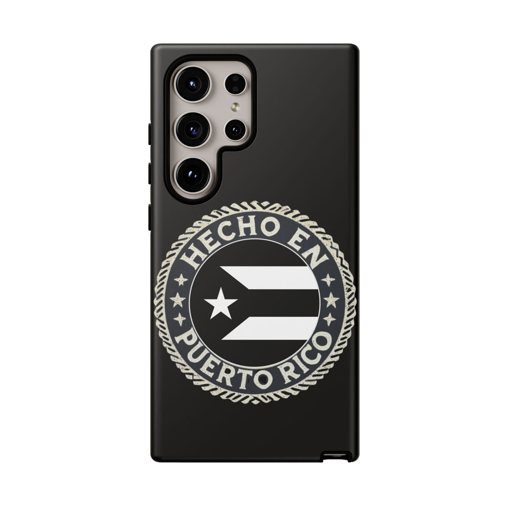 Hecho en Puerto Rico Phone Case  Puerto Rican Flag Emblem Tough Protective Cover