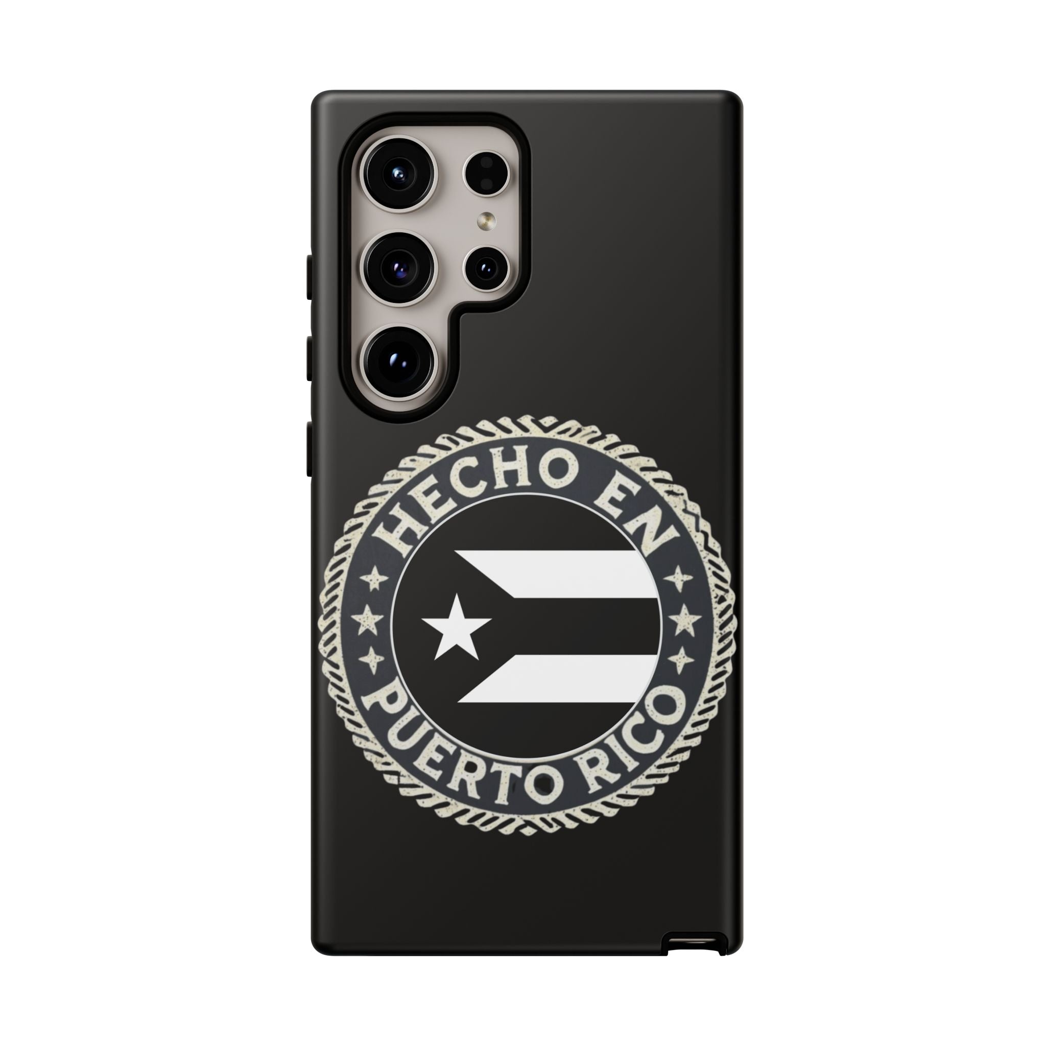 Hecho en Puerto Rico Phone Case  Puerto Rican Flag Emblem Tough Protective Cover