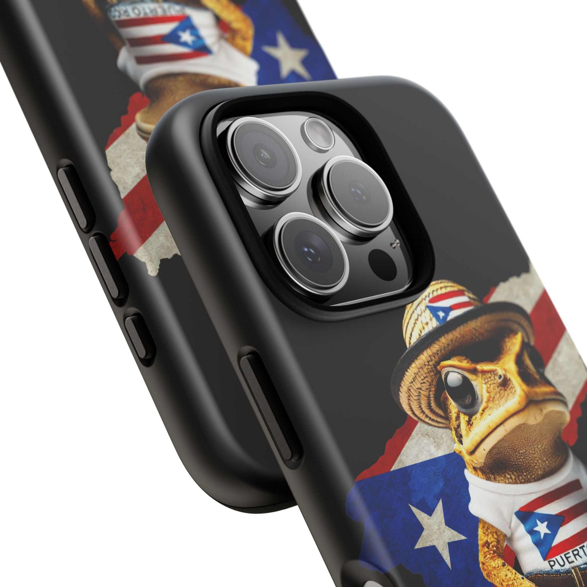 Puerto Rican Frog Tough Phone Case  Puerto Rico Flag Patriotic Protective Case