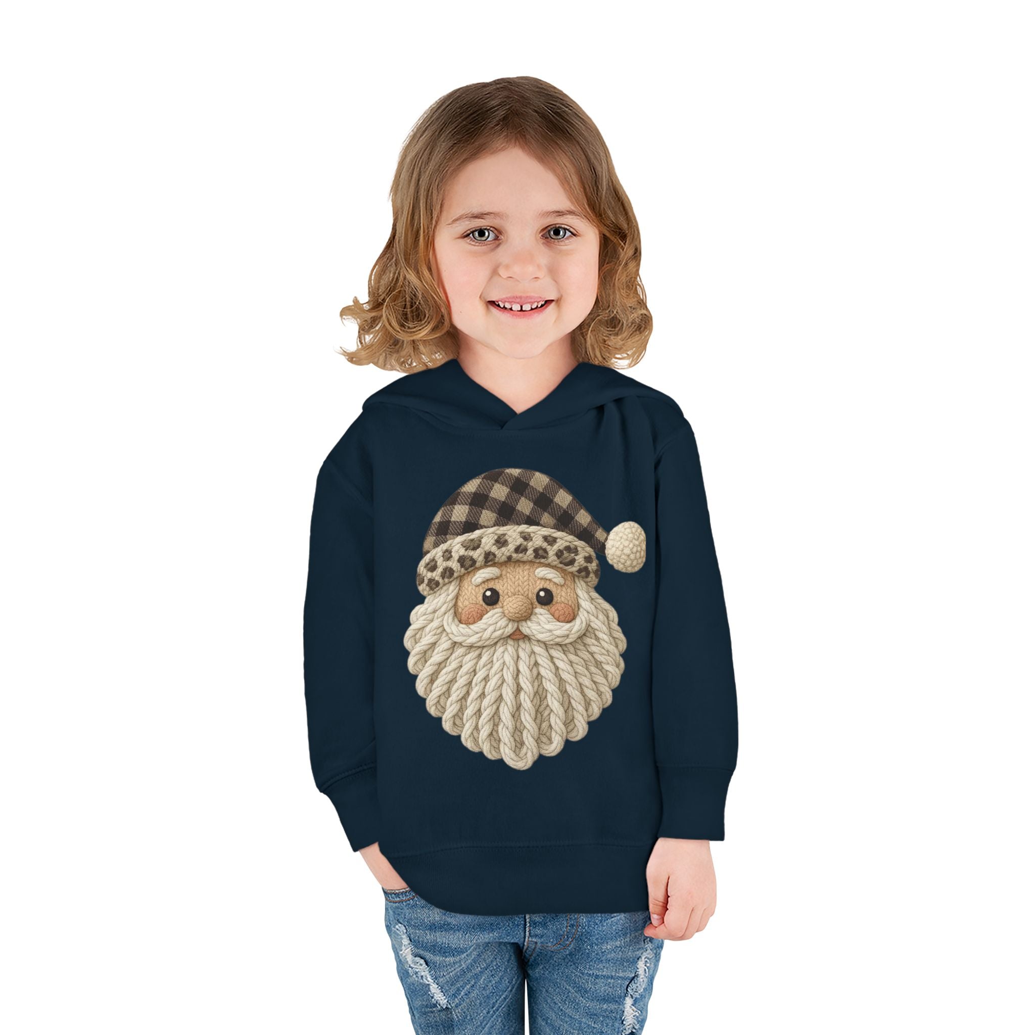 Toddler Hoodie  Cozy Plaid Santa Gnome Pullover
