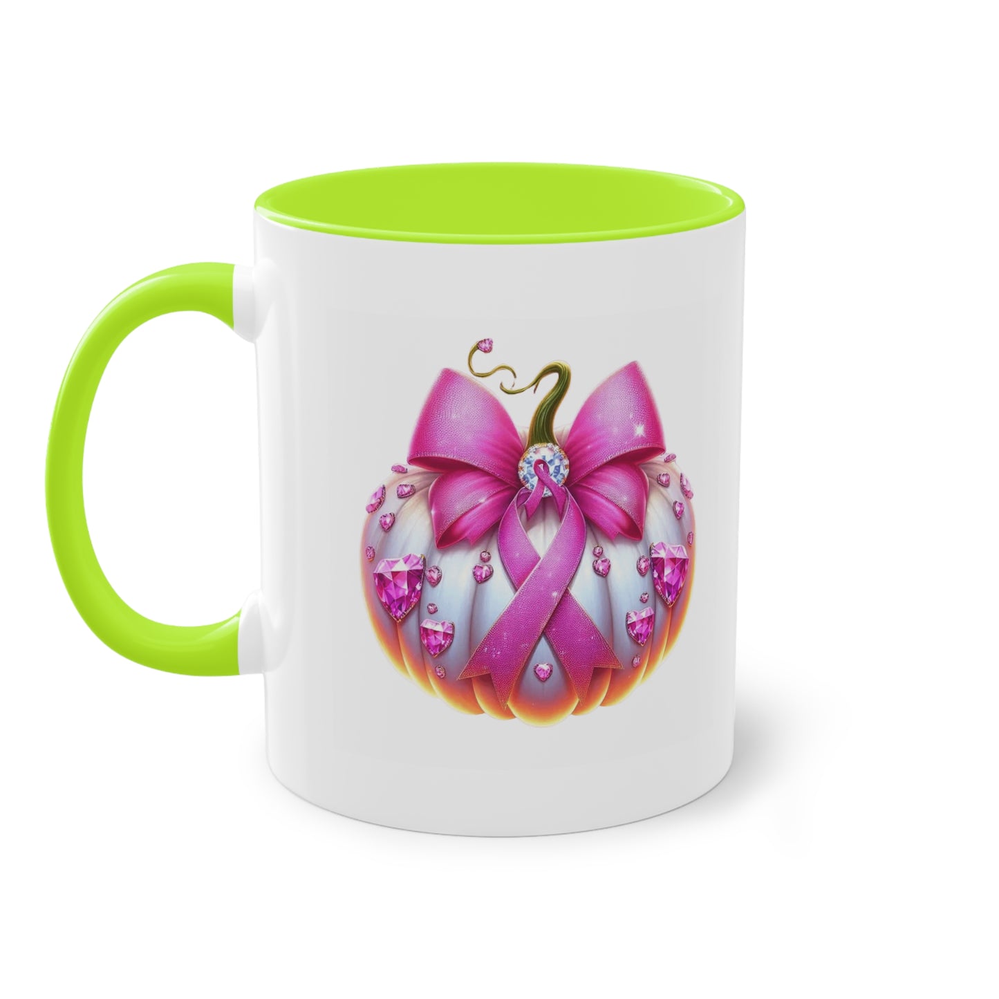 Vibrant Two-Tone Coffee Mug with Floral Design - Perfect Gift for Nature Lovers