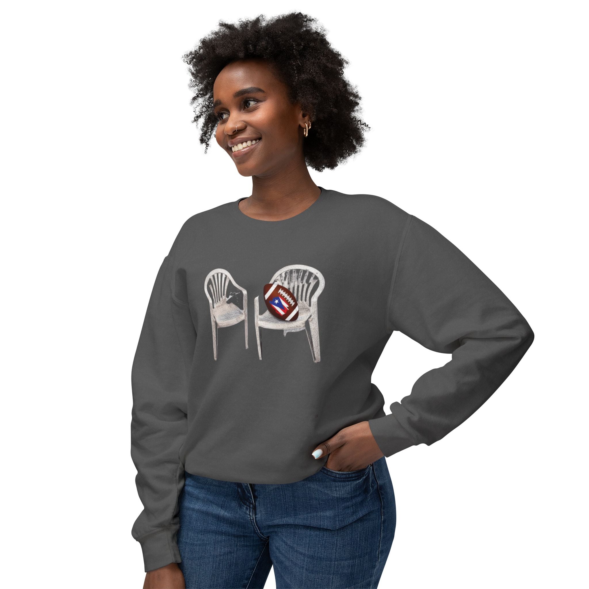 Benito Super Bowl 94 Puerto Rico Shirt Chair Vibes Crewneck Sweatshirt