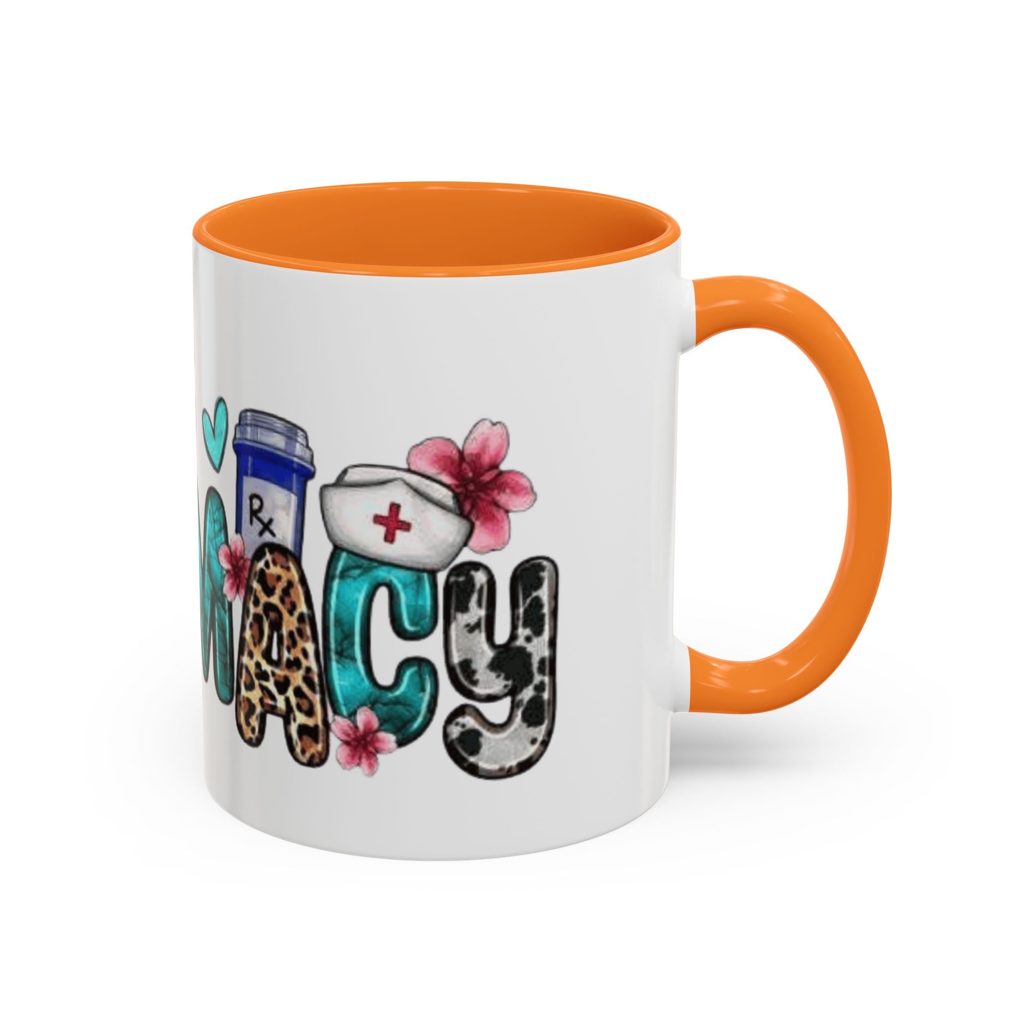 Pharmacy Nurse Coffee Mug — Cute Leopard & Teal Medical Design (11oz/15oz)Christmas mug for all healthcare heroes