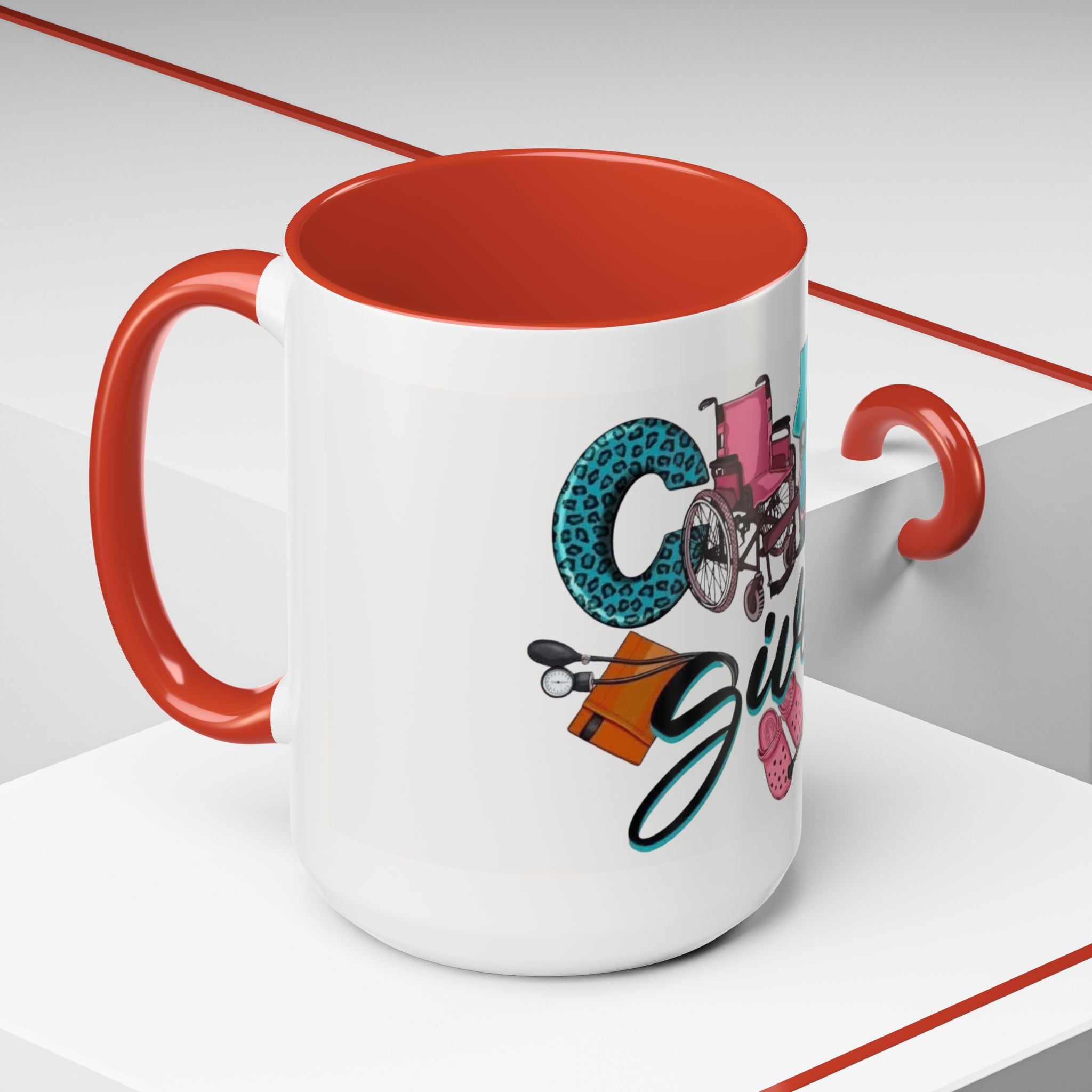 Nurse Given Accent Coffee Mug — Caregiver & Medical Equipment Design Christmas mug for all healthcare heroes