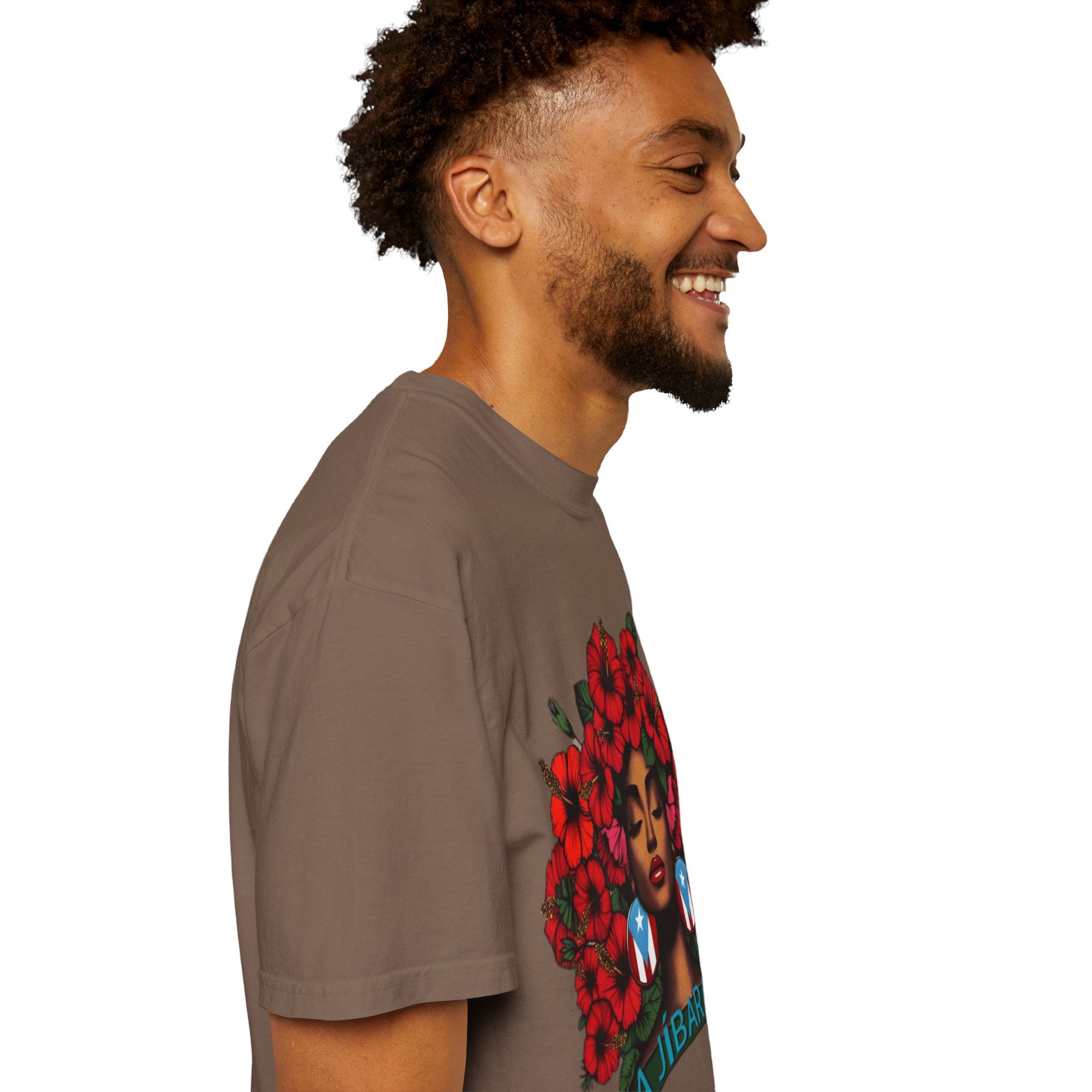 Puerto Rico Navidades T-Shirt — "La Jíbaraza" Floral Puerto Rican Pride Tee