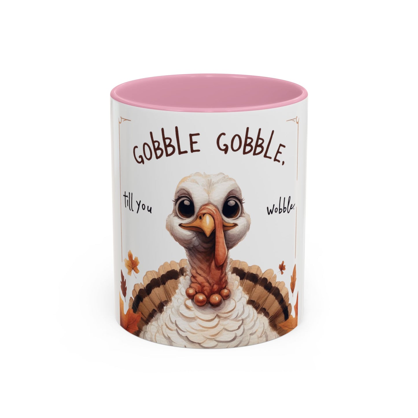 Mix cozy, aesthetic, and autumn-inspired sayings 🍁 Whimsical Thanksgiving Mug - Gobble Gobble Design