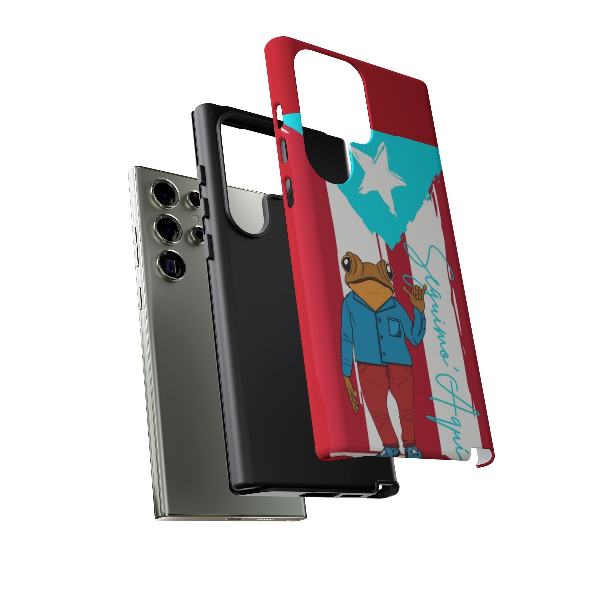 Puerto Rican Flag Frog Design ("Señorita Hops")Phone Case Isla del Encanto Phone Case – Puerto Rican Style