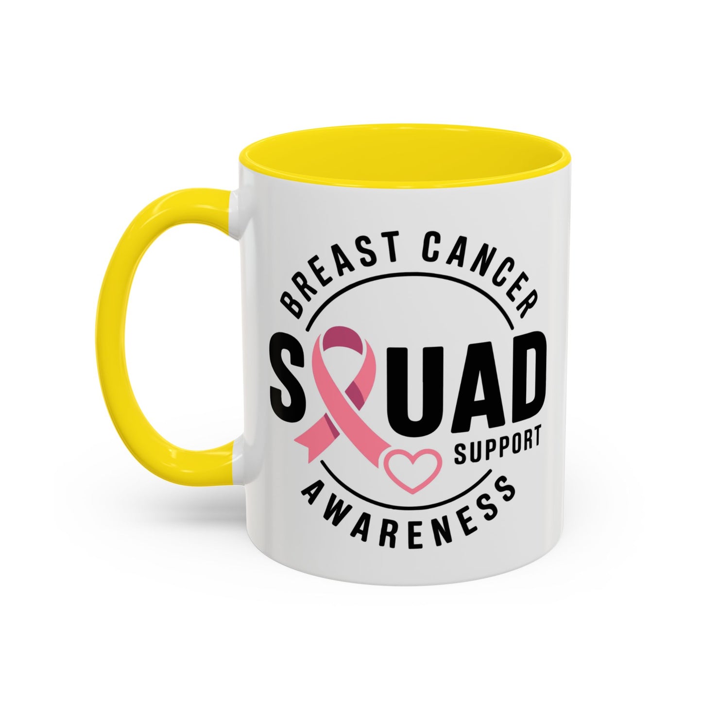 Breast Cancer Awareness Coffee Mug - Support Your Squad